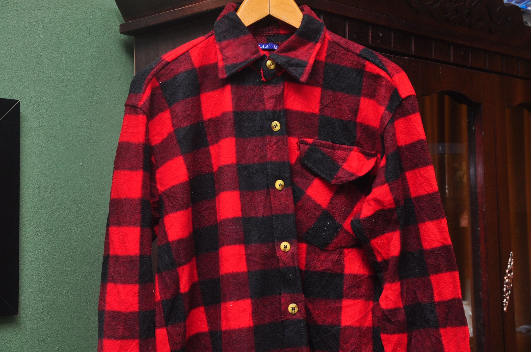 Japanese Brand × Nirvana × Vintage Vintage Multicolour Grunge Long Sleeve Button Up Shirt Size US L / EU 52-54 / 3 - 3 Thumbnail