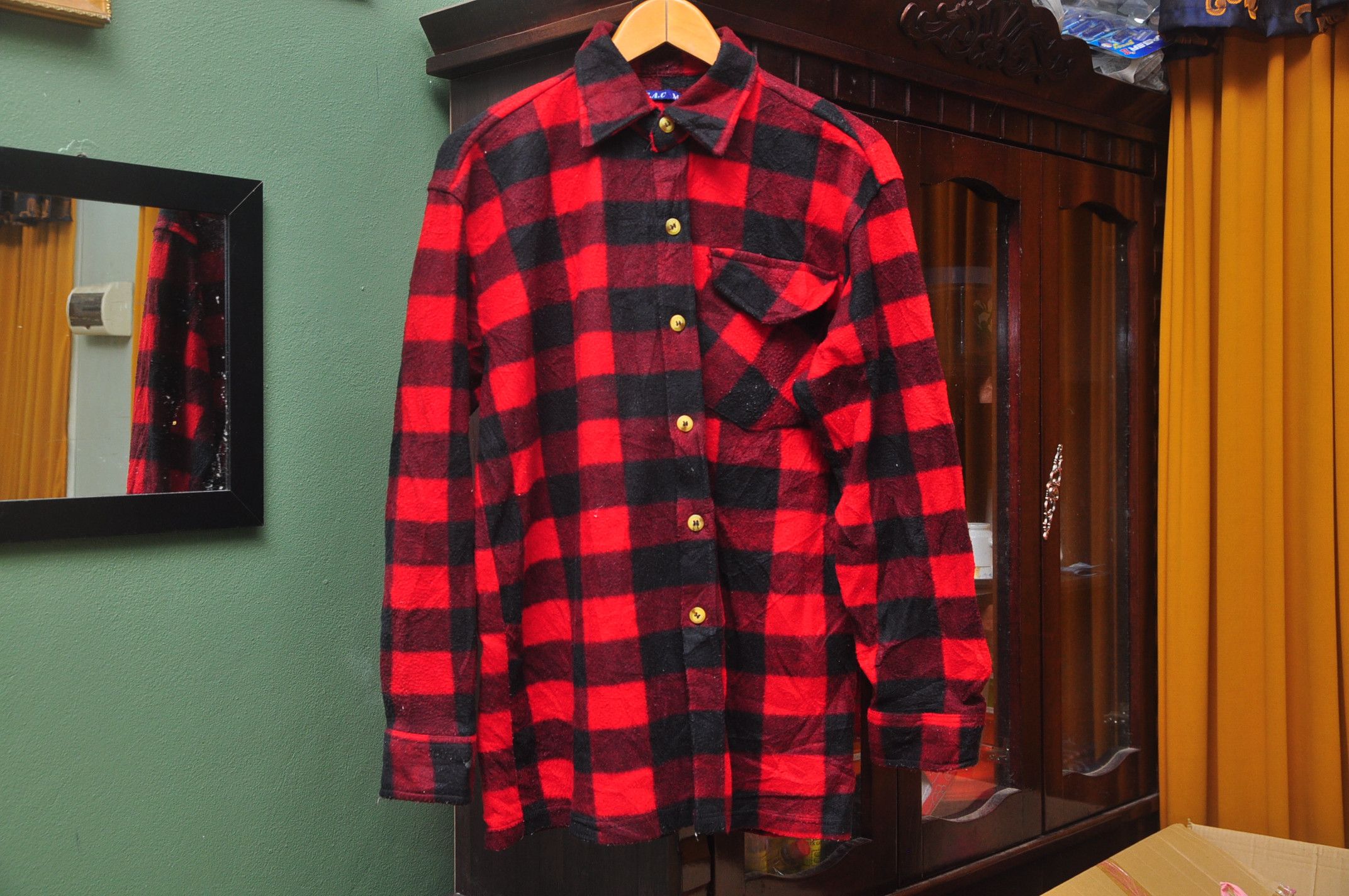 Japanese Brand × Nirvana × Vintage Vintage Multicolour Grunge Long Sleeve Button Up Shirt Size US L / EU 52-54 / 3 - 1 Thumbnail