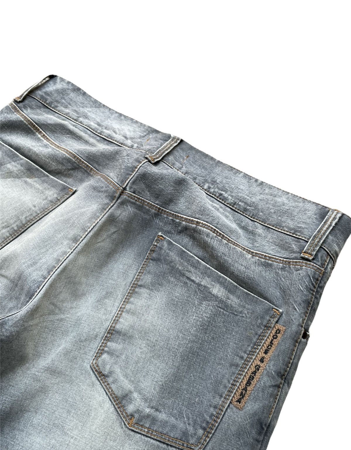 Designer Dolce & Gabbana 14 gold Vintage Aging faded Wash Denim Size US 34 / EU 50 - 11 Thumbnail