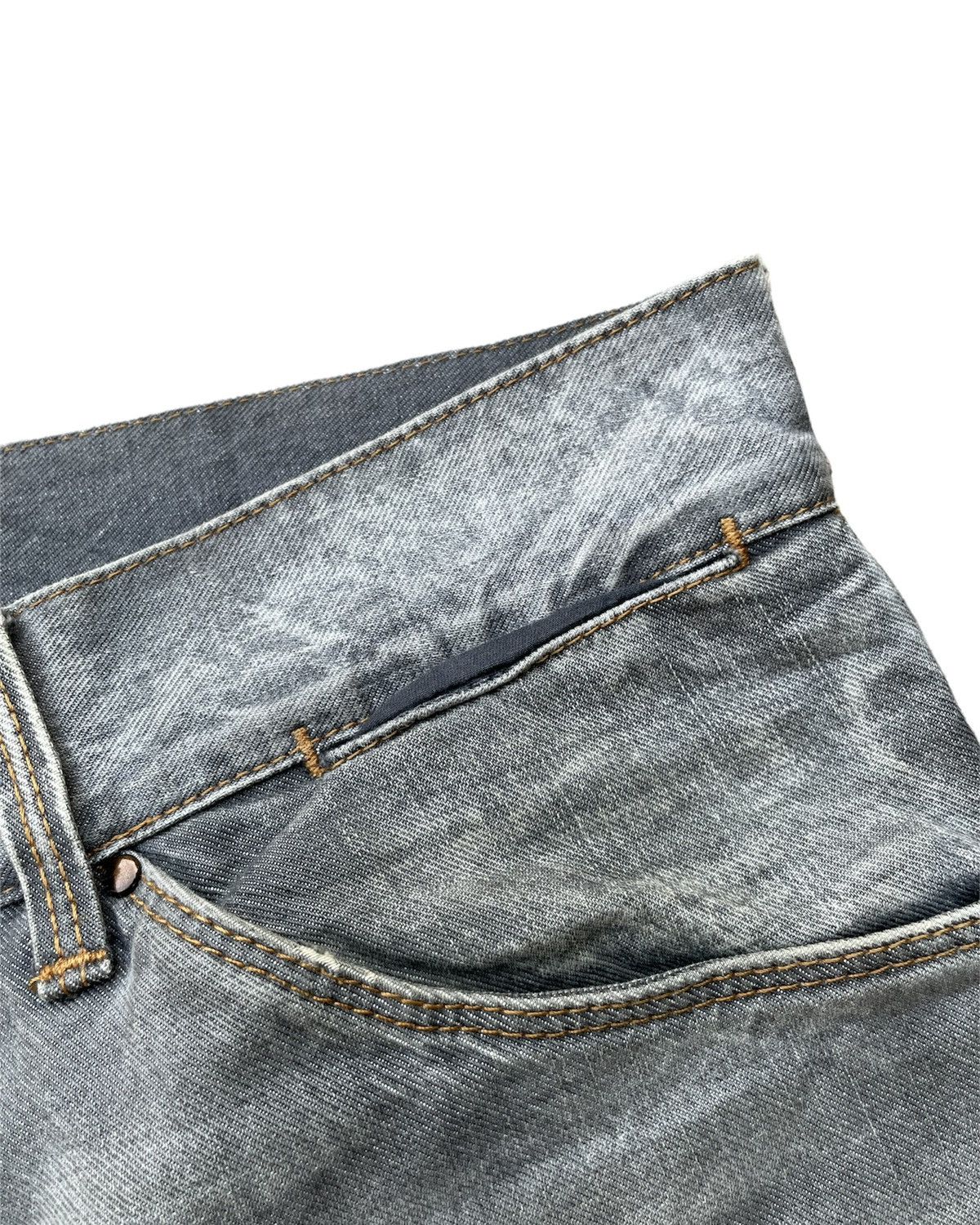 Designer Dolce & Gabbana 14 gold Vintage Aging faded Wash Denim Size US 34 / EU 50 - 8 Thumbnail