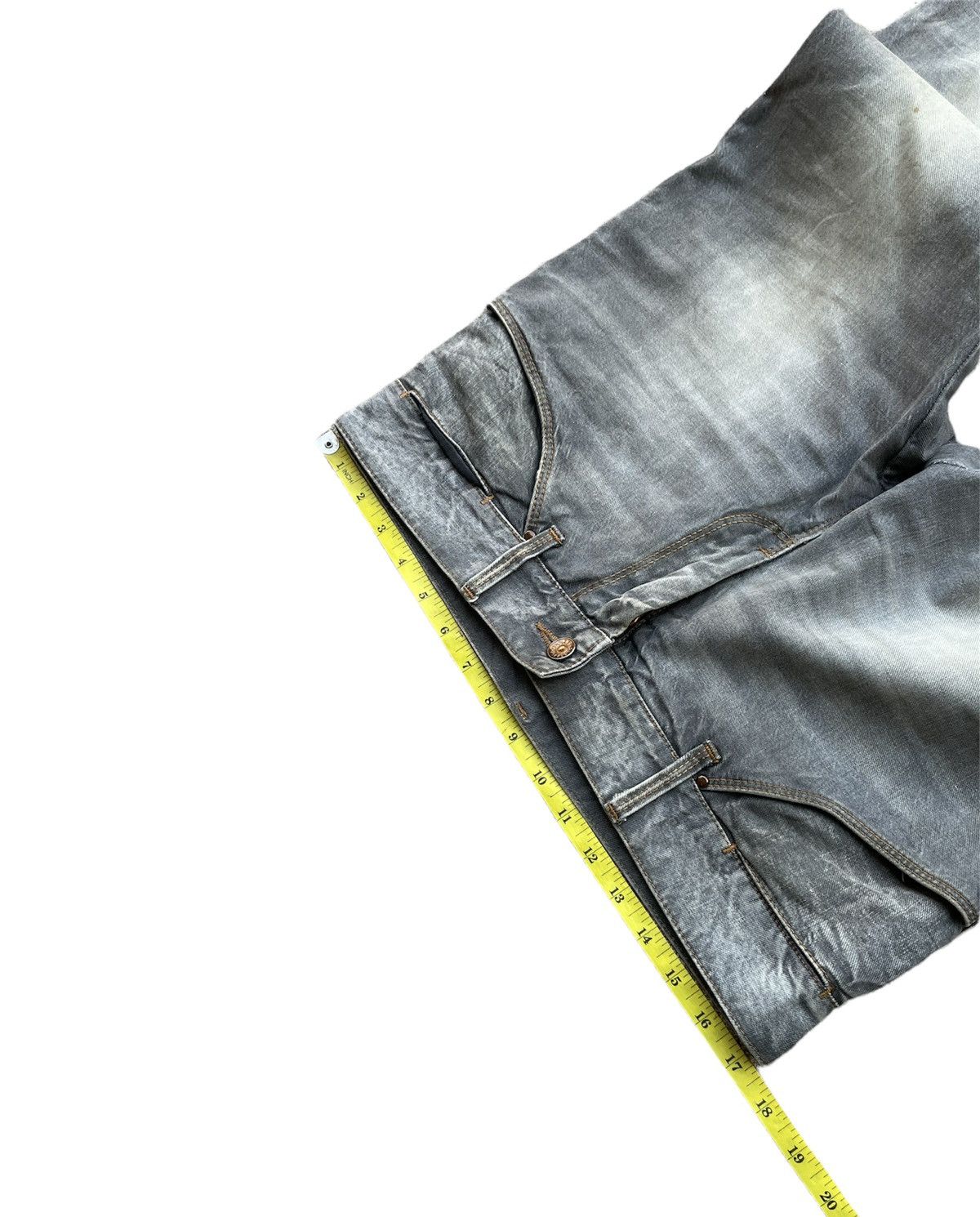 Designer Dolce & Gabbana 14 gold Vintage Aging faded Wash Denim Size US 34 / EU 50 - 2 Thumbnail