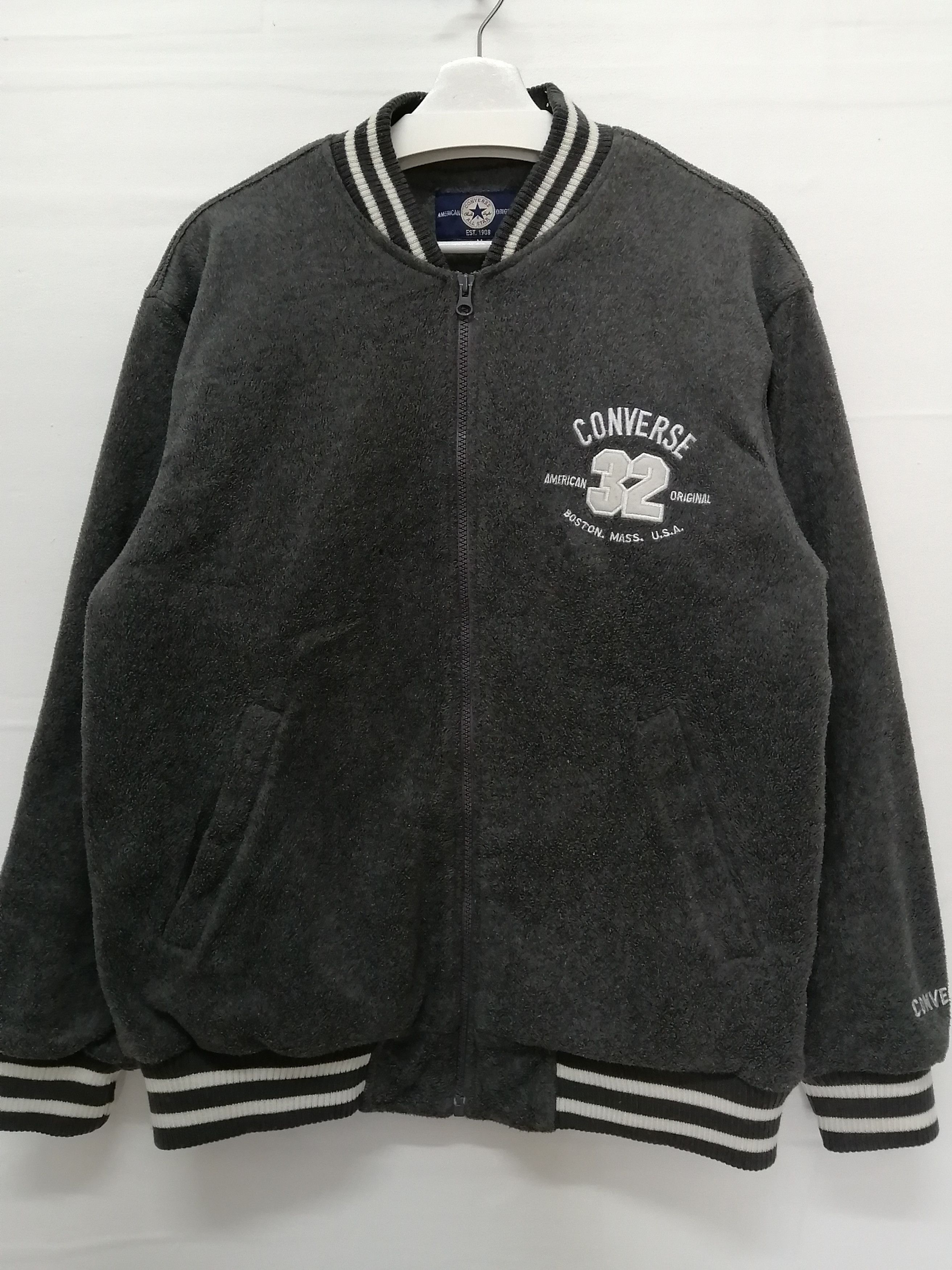 Converse CONVERSE Vintage Big Logo Varsity Jacket - Size M Size US M / EU 48-50 / 2 - 10 Thumbnail