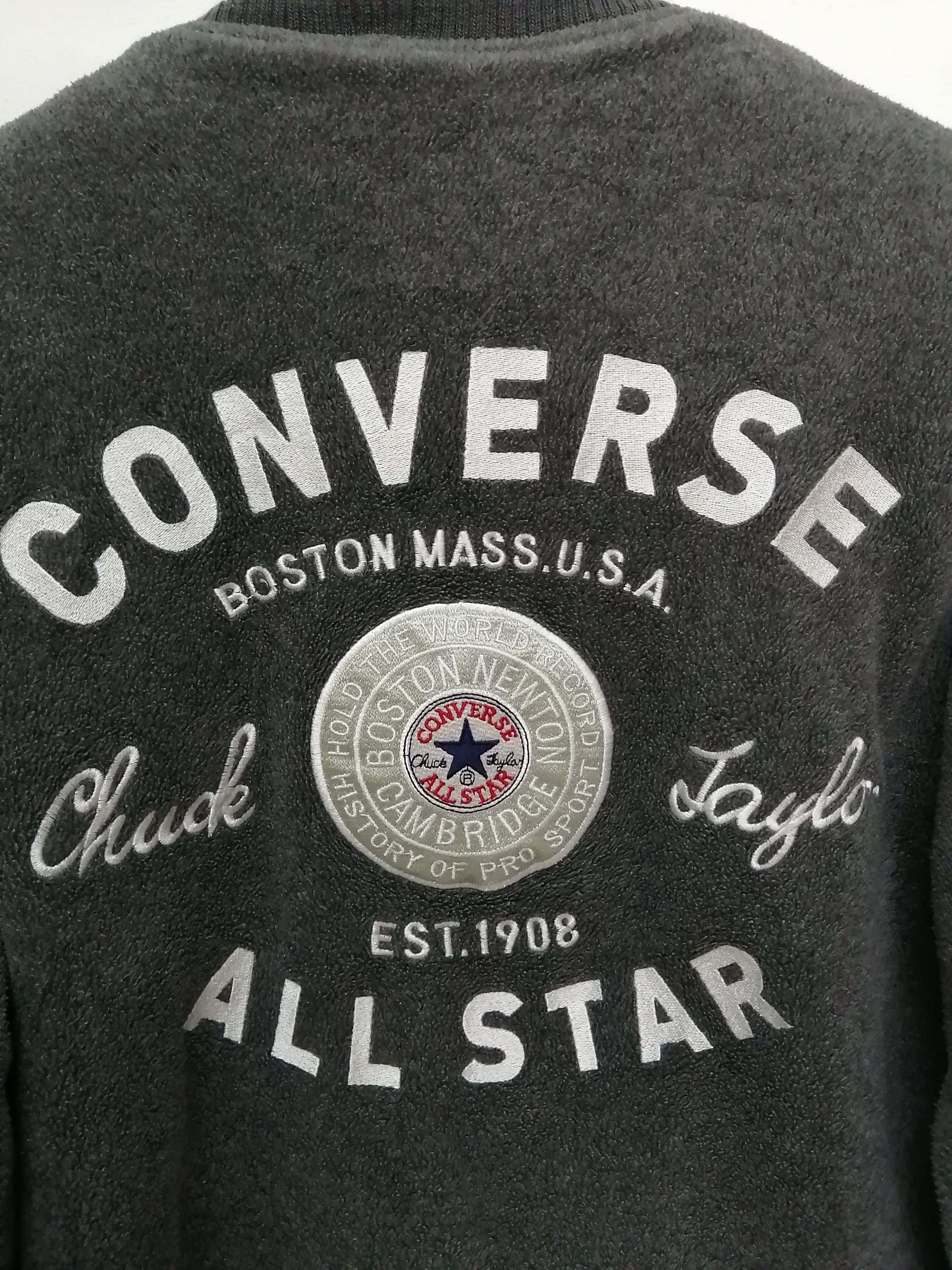 Converse CONVERSE Vintage Big Logo Varsity Jacket - Size M Size US M / EU 48-50 / 2 - 2 Thumbnail