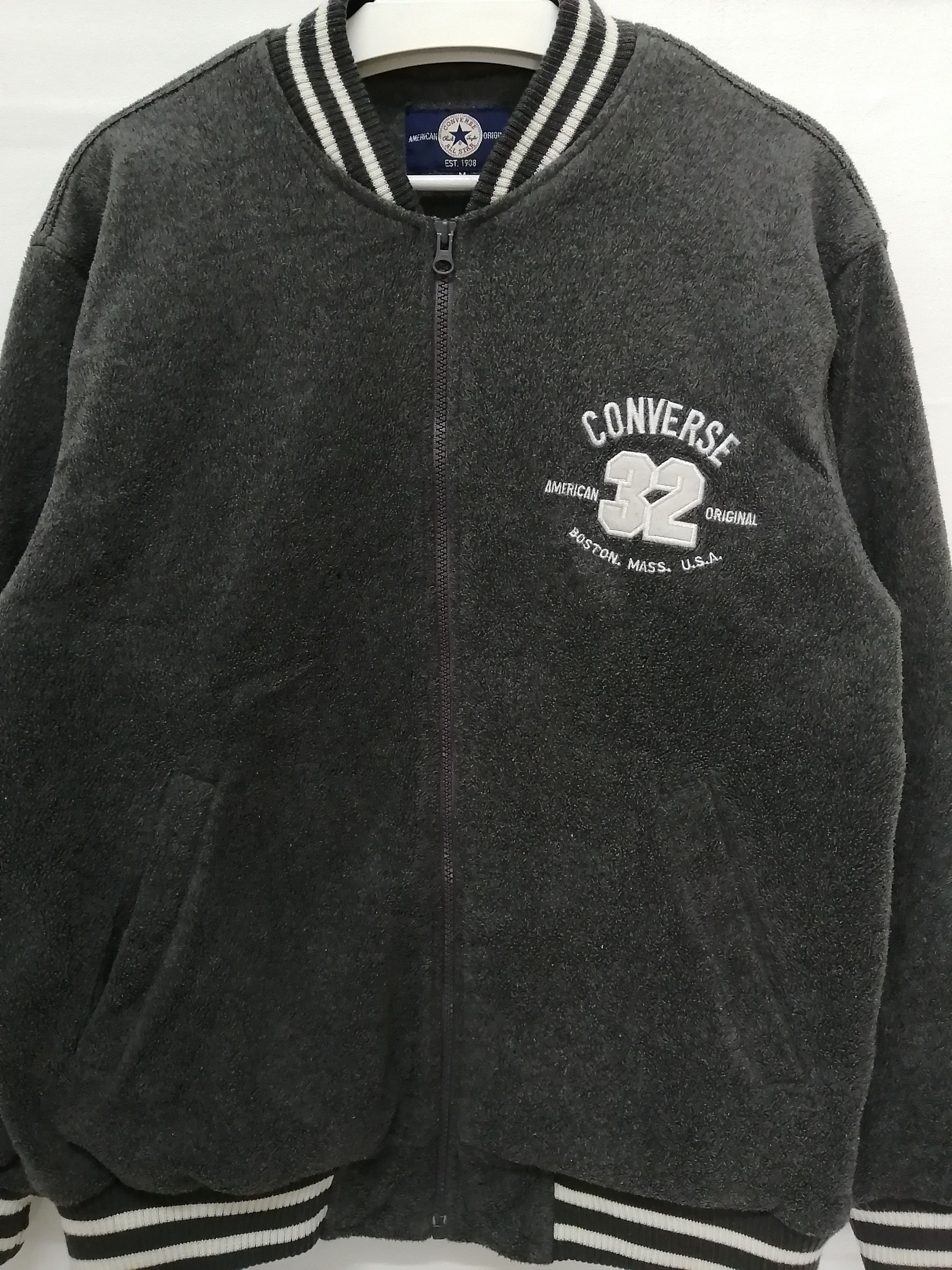 Converse CONVERSE Vintage Big Logo Varsity Jacket - Size M Size US M / EU 48-50 / 2 - 9 Thumbnail
