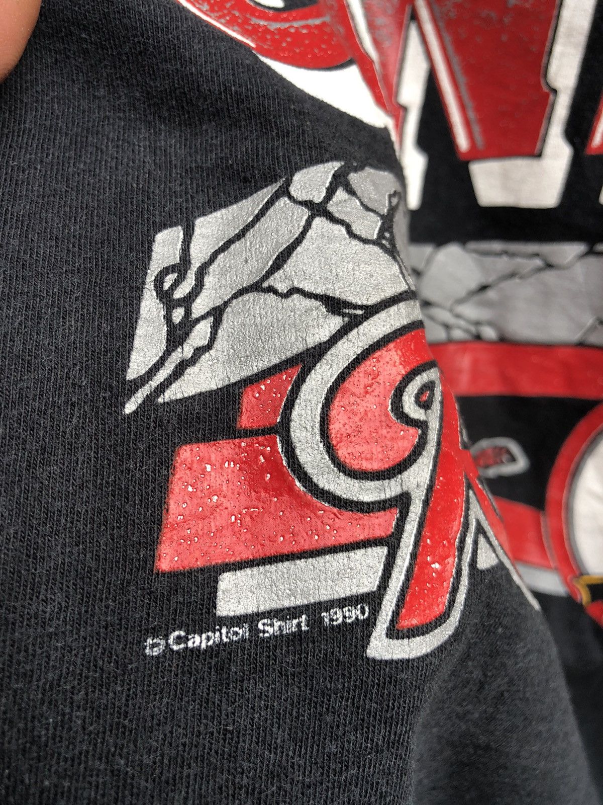 Vintage Vintage 80s UNLV Rebels Basketball tees by Capitol Shirt Size US L / EU 52-54 / 3 - 4 Thumbnail