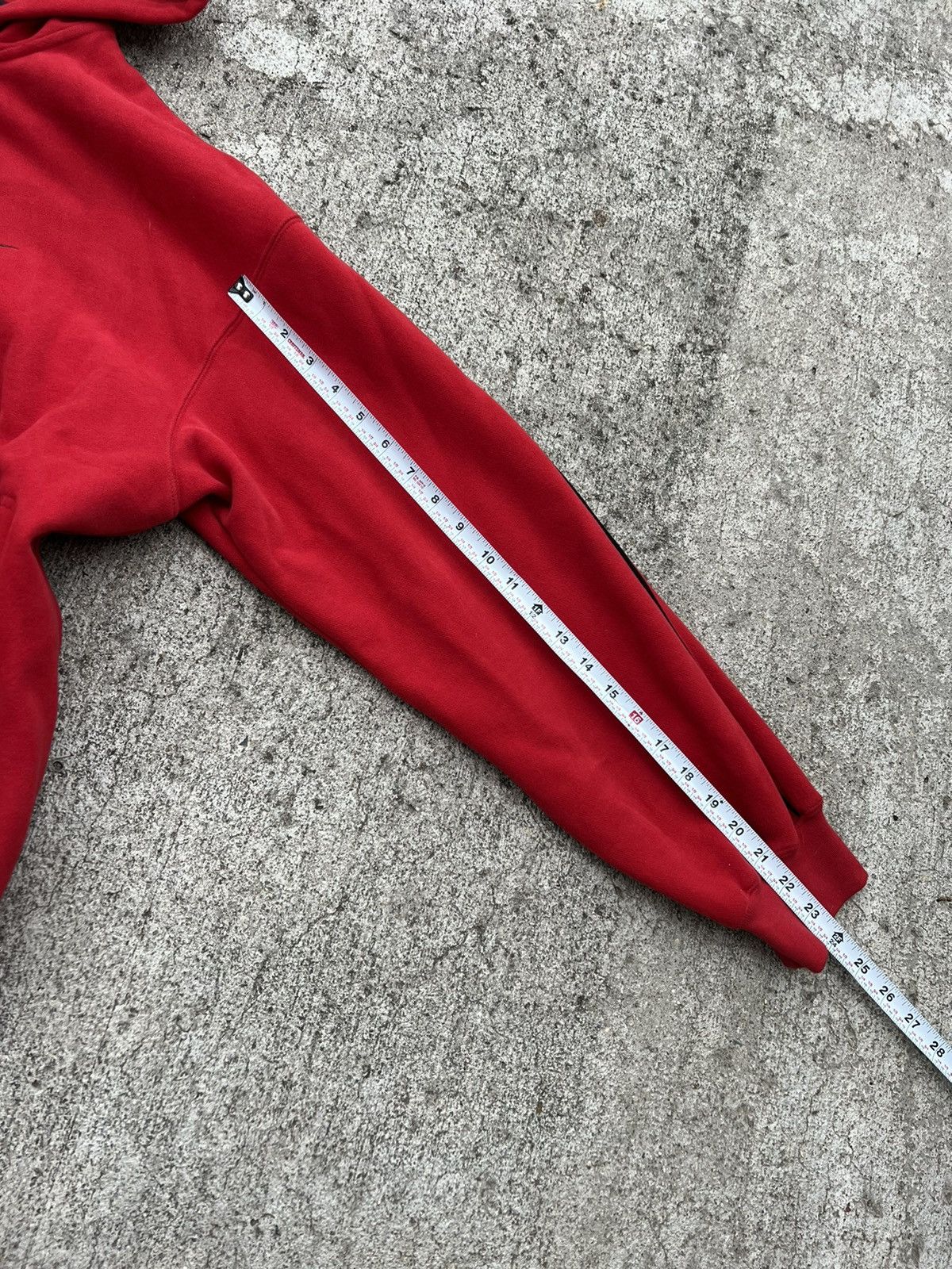 Nike × Vintage Vintage Y2K Nike Red Embroidered Soft Zip Hoodie Size US XXL / EU 58 / 5 - 9 Thumbnail