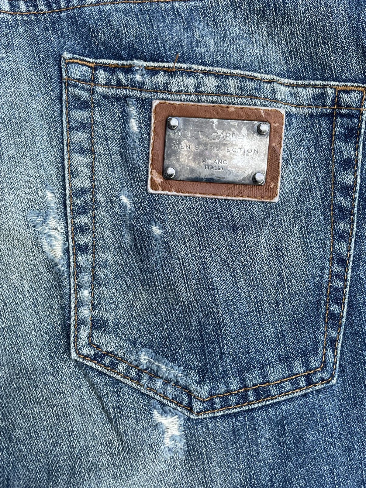 Dolce & Gabbana Vintage D&G Distressed Denim Size US 36 / EU 52 - 15 Thumbnail