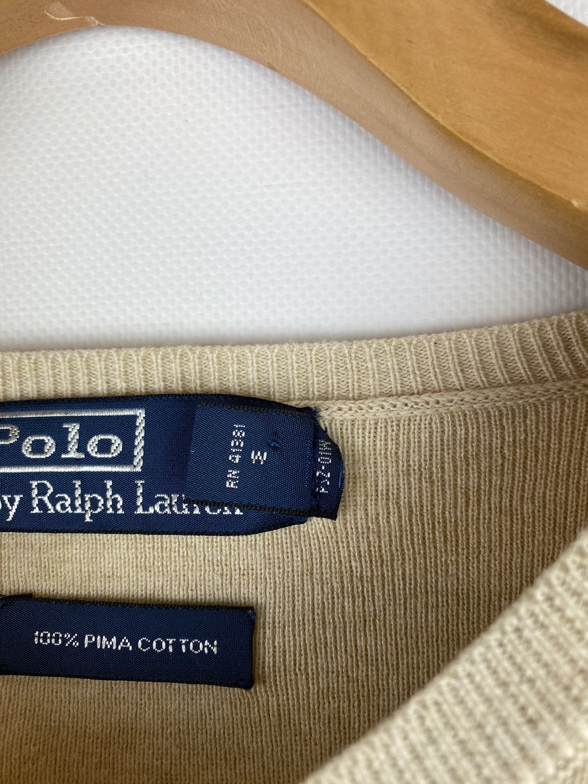 Vintage VTG 90s Polo by Ralph Lauren men’s v-neck sweater pullover Size US XXL / EU 58 / 5 - 12 Thumbnail