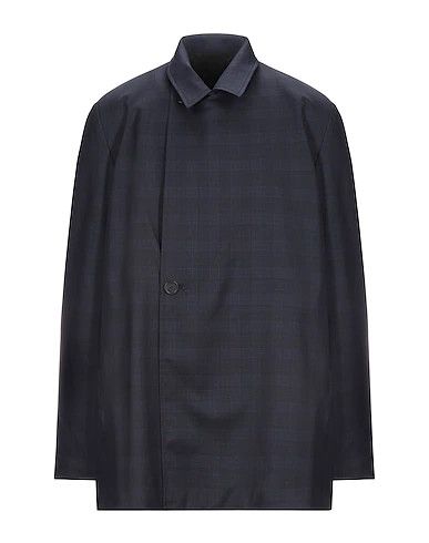 image of Balenciaga Full-Length Jackets In Dark Blue, Men's (Size Small)