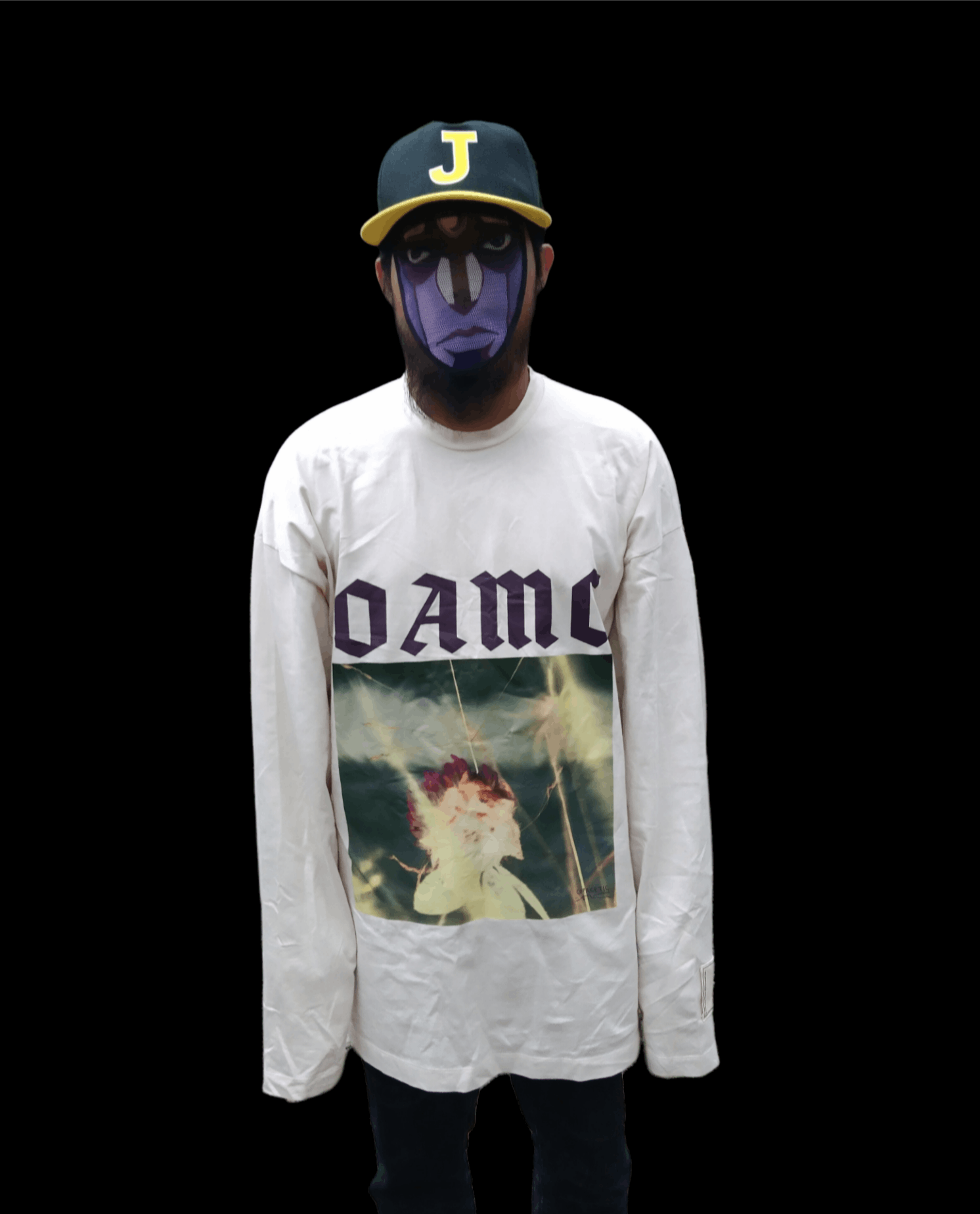 Oamc Oamc Whiff Sweatshirt With Graphic Print Label Size L