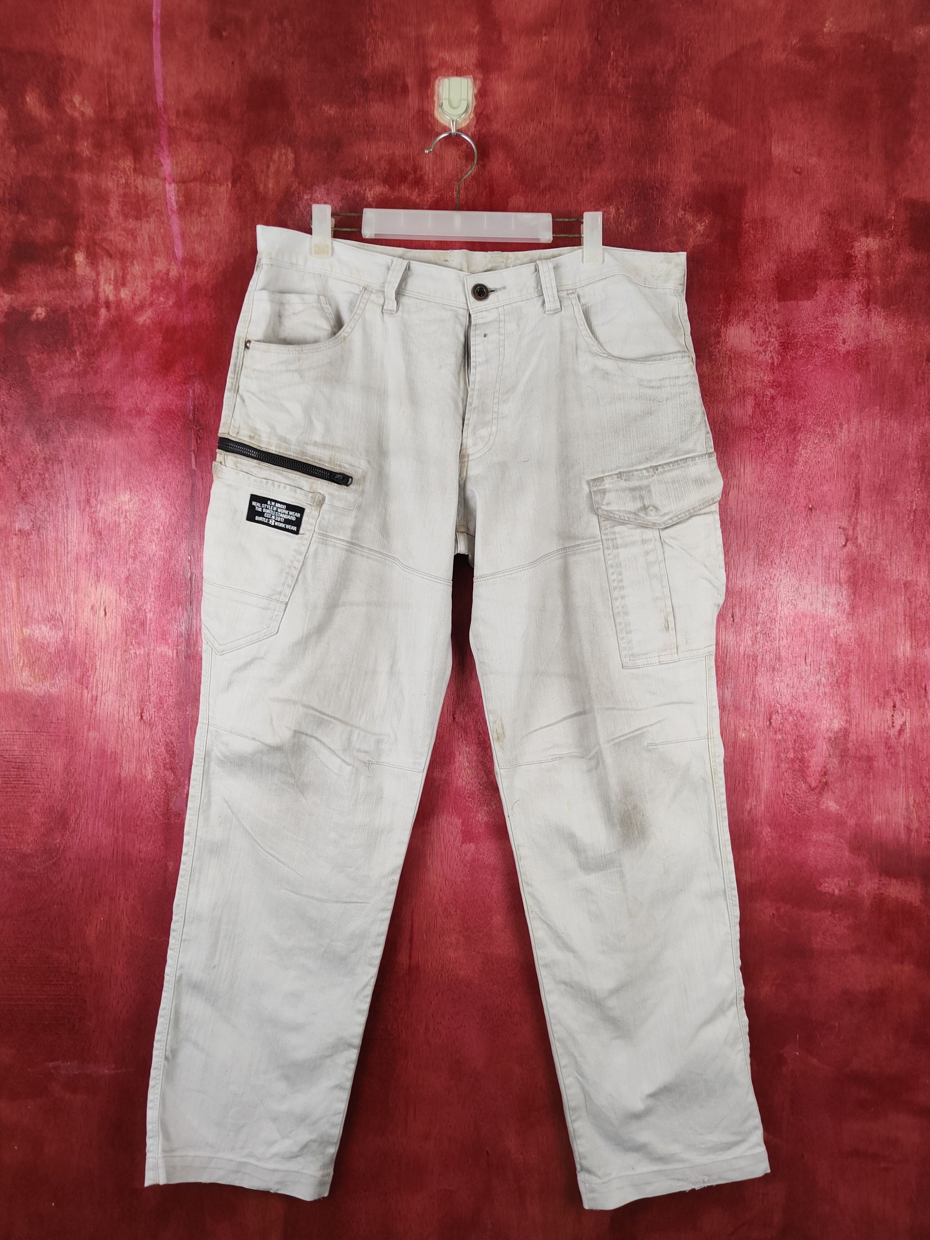 Japanese Brand × Vintage Burtle Beige Multi Pocket Tactical Cargo Pants #S708 Size US 36 / EU 52 - 1 Thumbnail