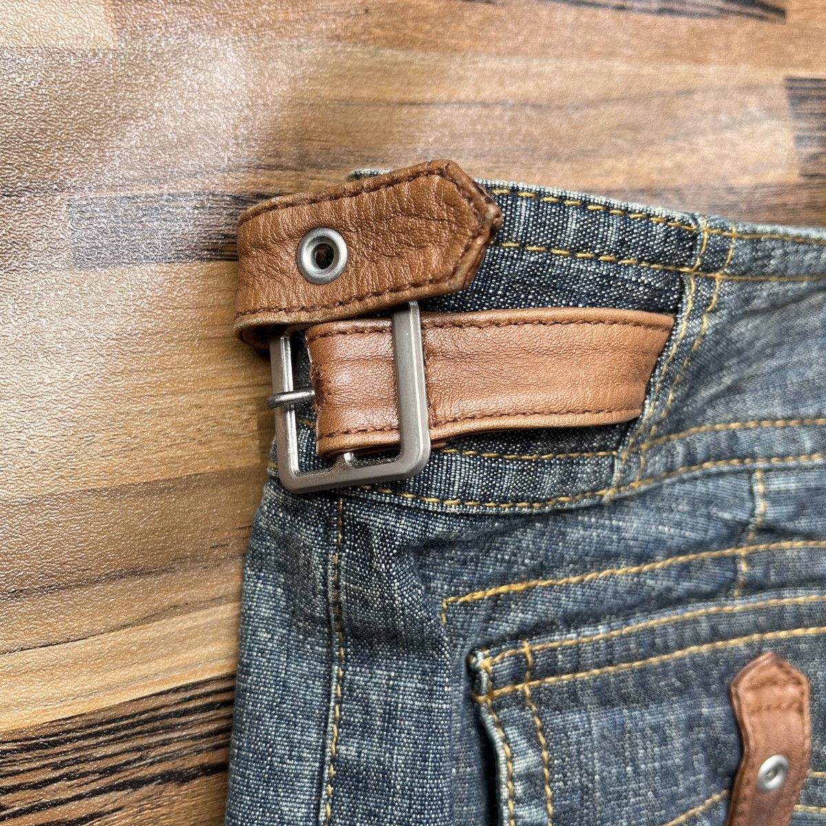 Japanese Brand × Jean × Seditionaries Appena Due Bondage Cargo Denim Multi Pockets Flare Boot Cut Size US 30 / EU 46 - 19 Thumbnail