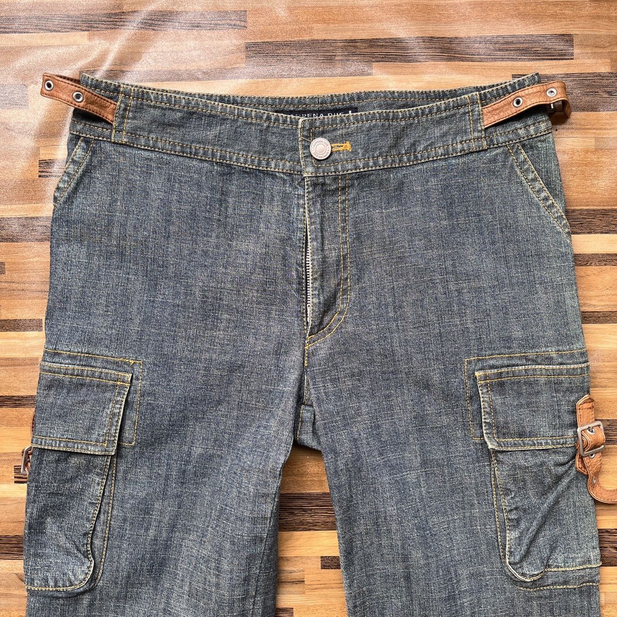 Japanese Brand × Jean × Seditionaries Appena Due Bondage Cargo Denim Multi Pockets Flare Boot Cut Size US 30 / EU 46 - 7 Thumbnail