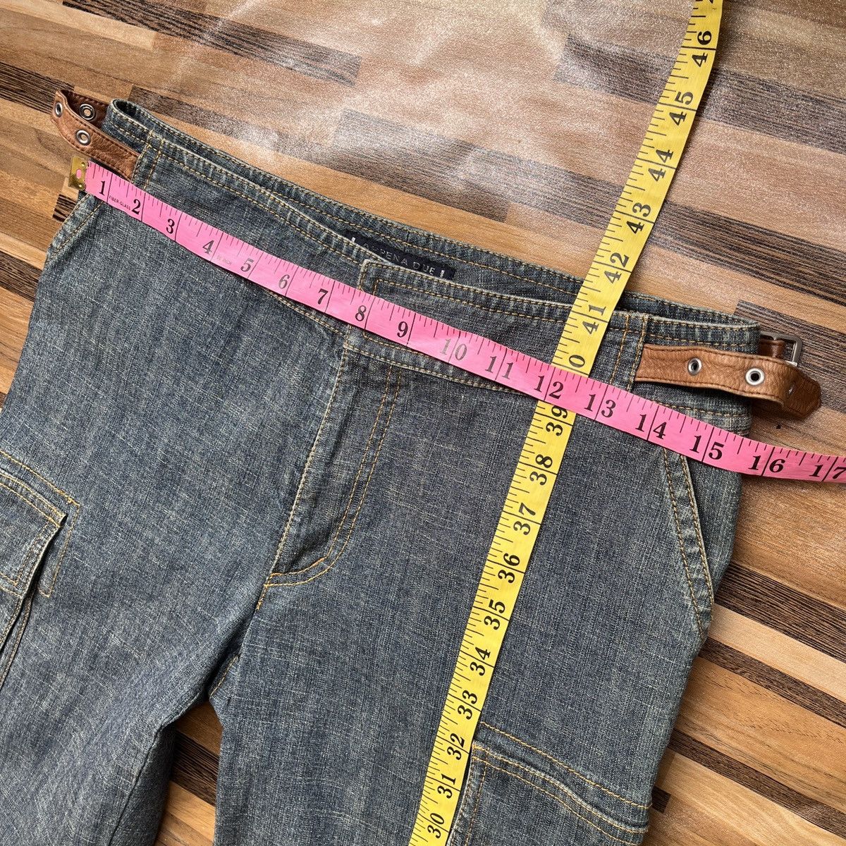 Japanese Brand × Jean × Seditionaries Appena Due Bondage Cargo Denim Multi Pockets Flare Boot Cut Size US 30 / EU 46 - 5 Thumbnail