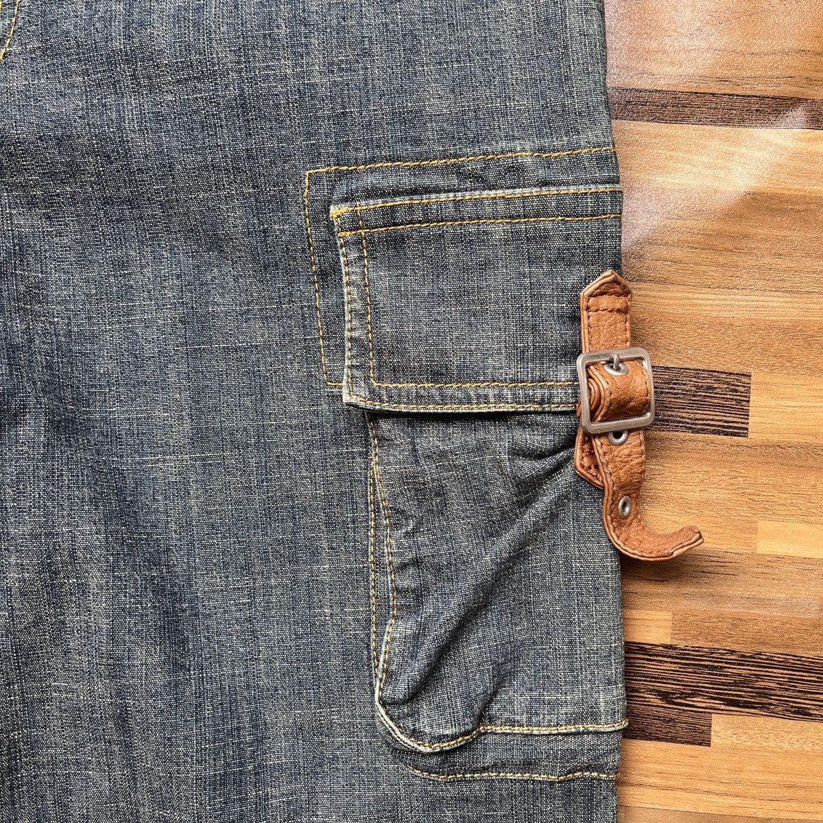 Japanese Brand × Jean × Seditionaries Appena Due Bondage Cargo Denim Multi Pockets Flare Boot Cut Size US 30 / EU 46 - 15 Thumbnail