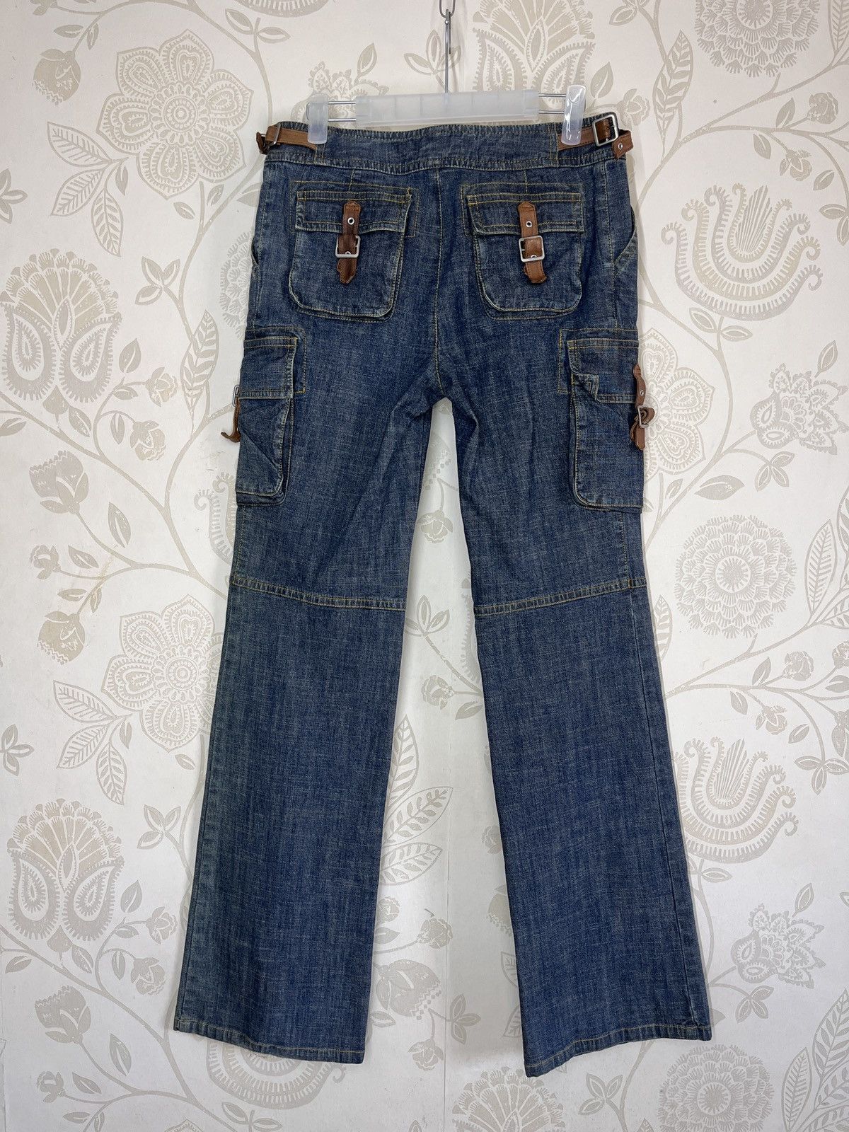 Japanese Brand × Jean × Seditionaries Appena Due Bondage Cargo Denim Multi Pockets Flare Boot Cut Size US 30 / EU 46 - 3 Thumbnail