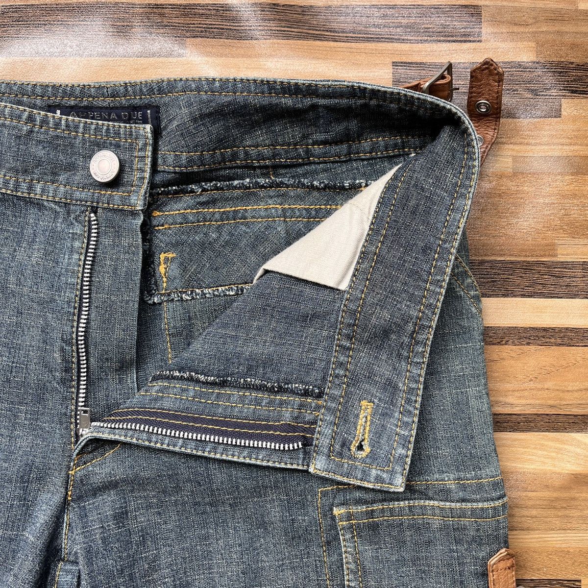 Japanese Brand × Jean × Seditionaries Appena Due Bondage Cargo Denim Multi Pockets Flare Boot Cut Size US 30 / EU 46 - 9 Thumbnail