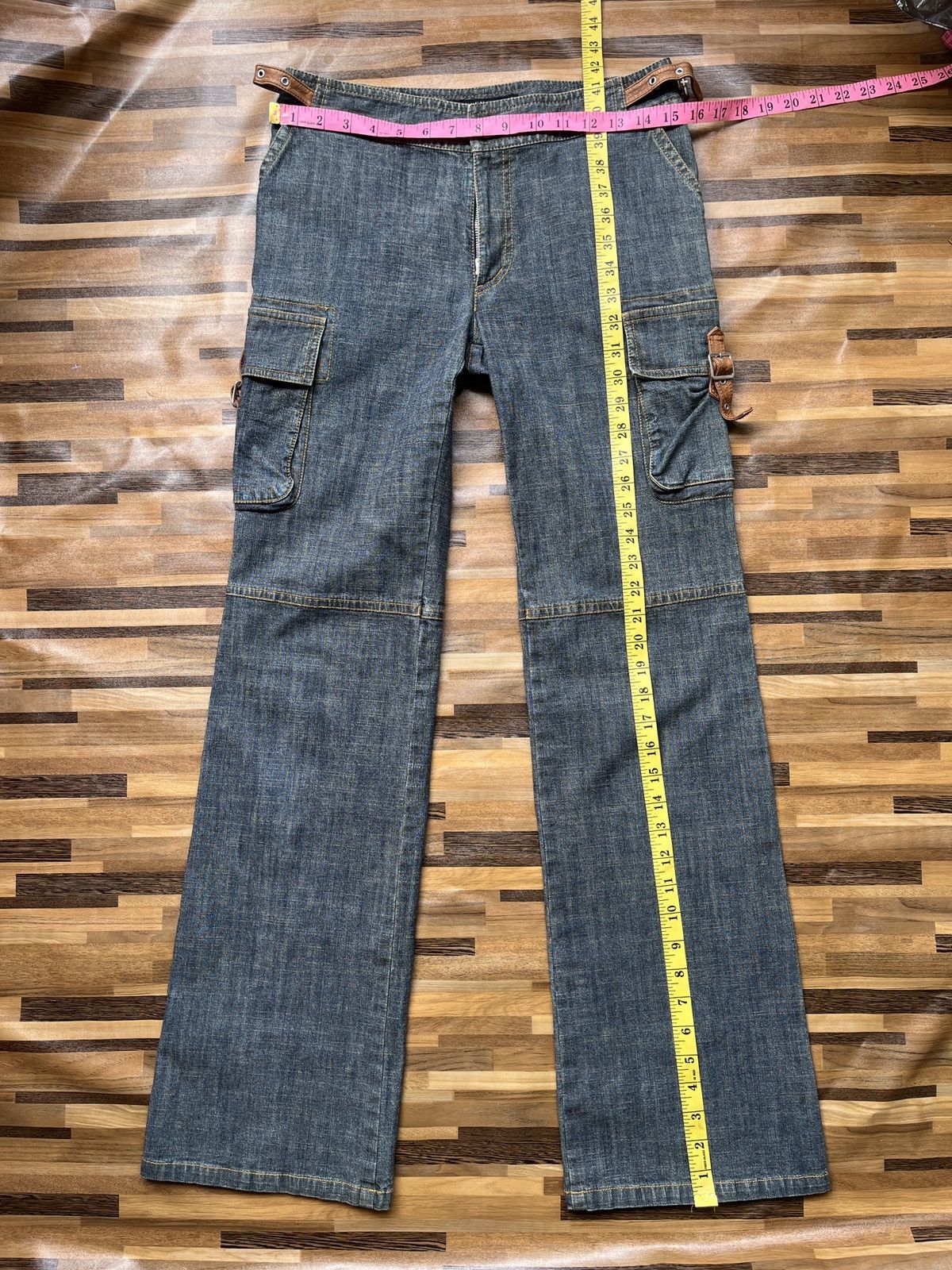 Japanese Brand × Jean × Seditionaries Appena Due Bondage Cargo Denim Multi Pockets Flare Boot Cut Size US 30 / EU 46 - 6 Thumbnail
