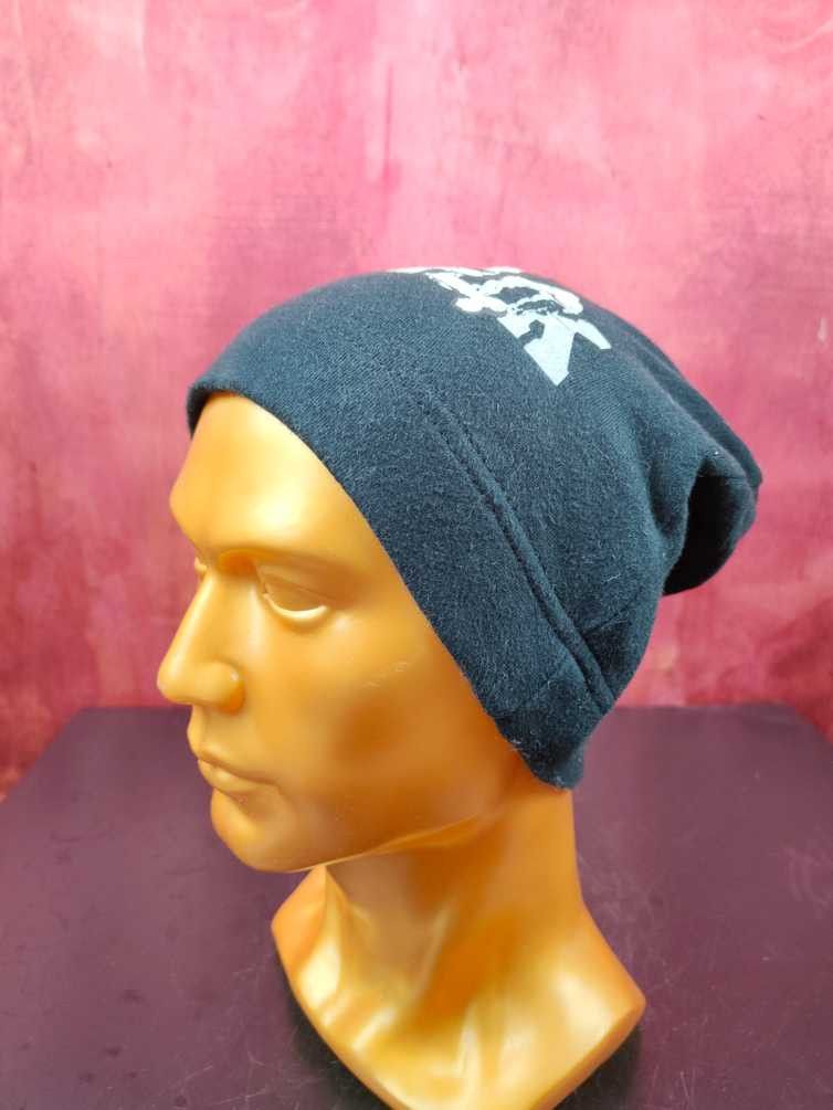 Japanese Brand DL Lock Heaven skull streetwear Black Beanie #S713 Size ONE SIZE - 3 Thumbnail