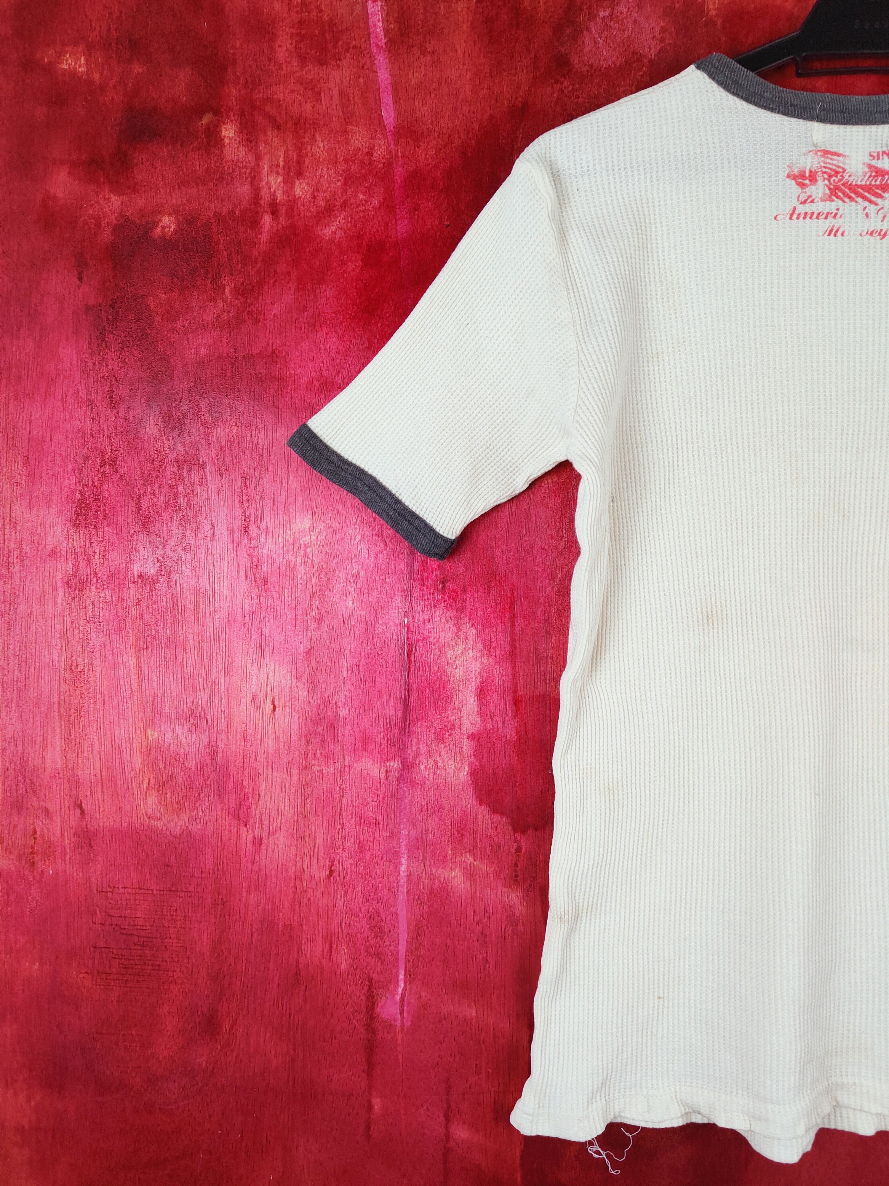 Indian Motorcycle Indian Motocycle vintage Cream Short Sleeve T-shirt #S707 Size L / US 10 / IT 46 - 11 Thumbnail
