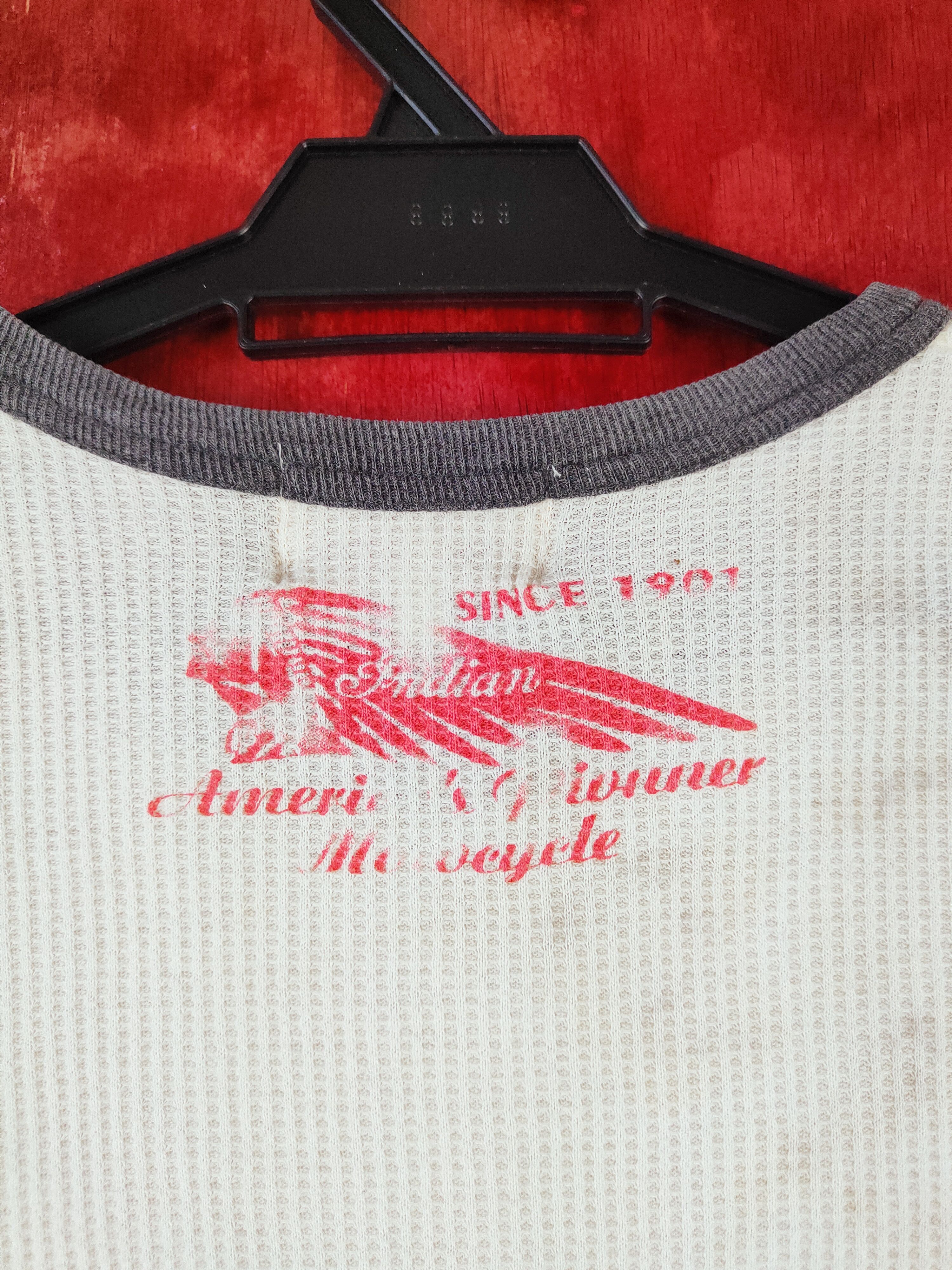 Indian Motorcycle Indian Motocycle vintage Cream Short Sleeve T-shirt #S707 Size L / US 10 / IT 46 - 10 Thumbnail