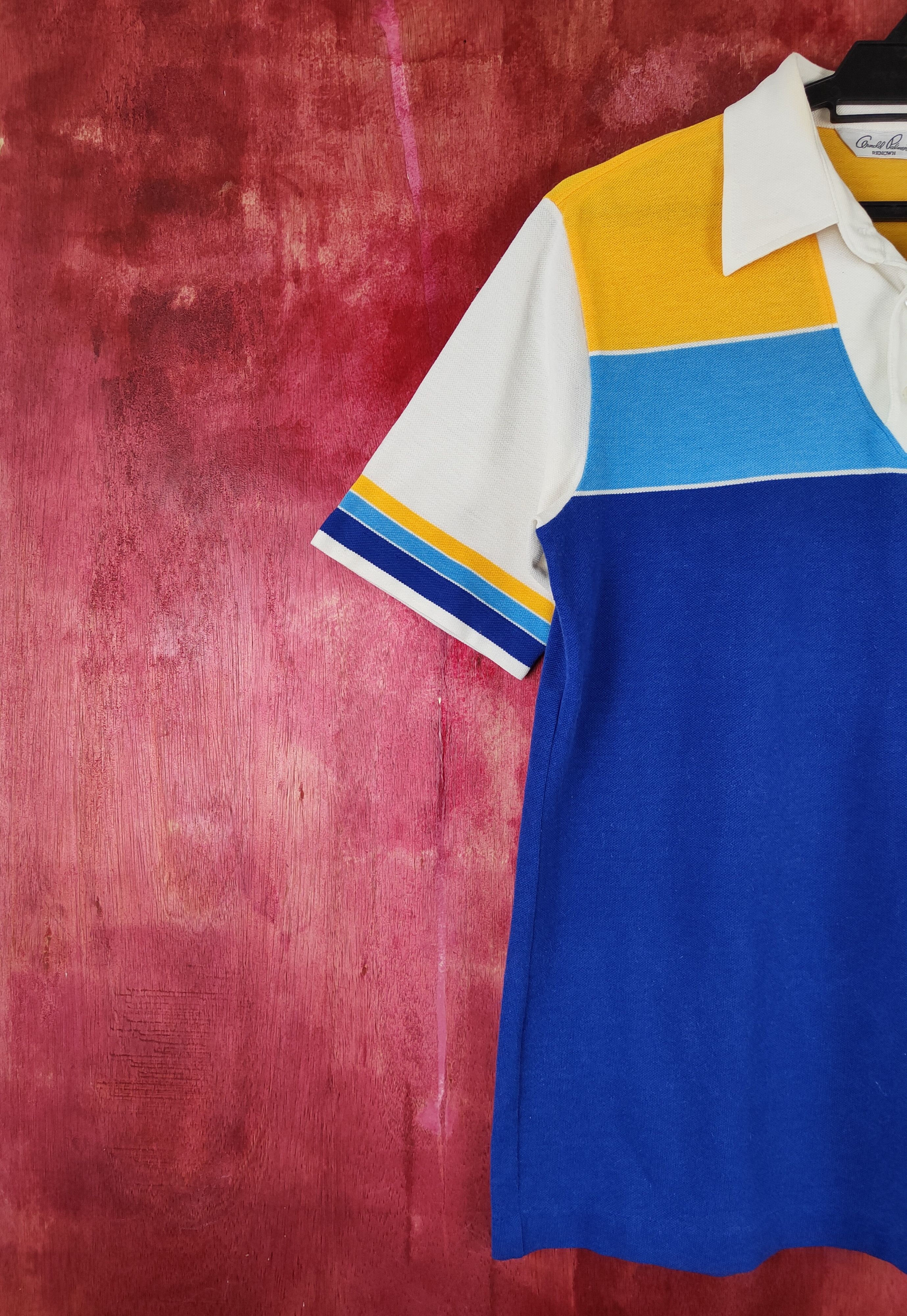 Japanese Brand × Vintage Arnold Palmer vintage Blue/White Polo T-shirt #S706 Size US M / EU 48-50 / 2 - 3 Thumbnail