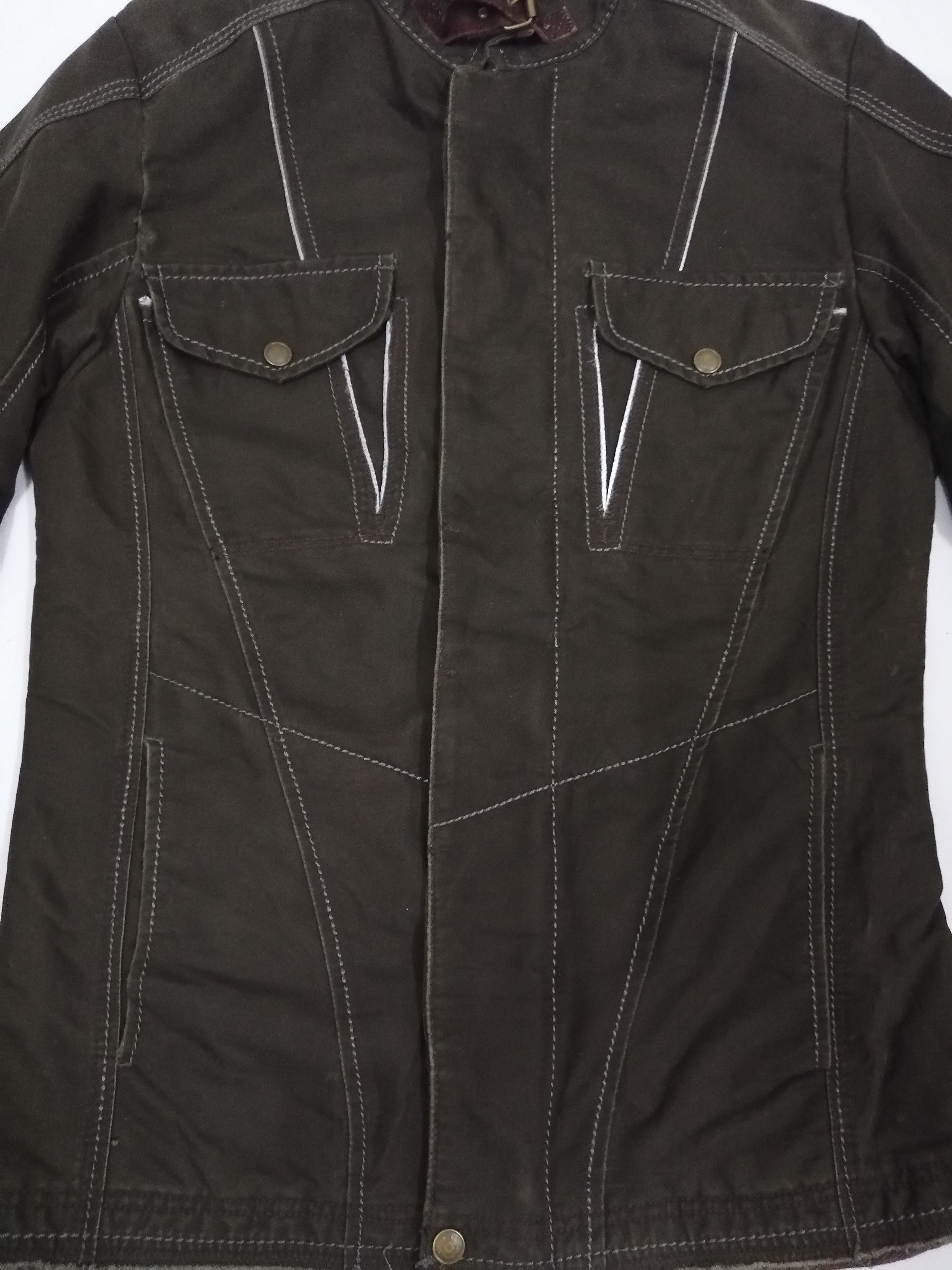 Marithe + Francois Girbaud MFG Bondage Asymmetric Distressed Jacket Size US S / EU 44-46 / 1 - 6 Thumbnail