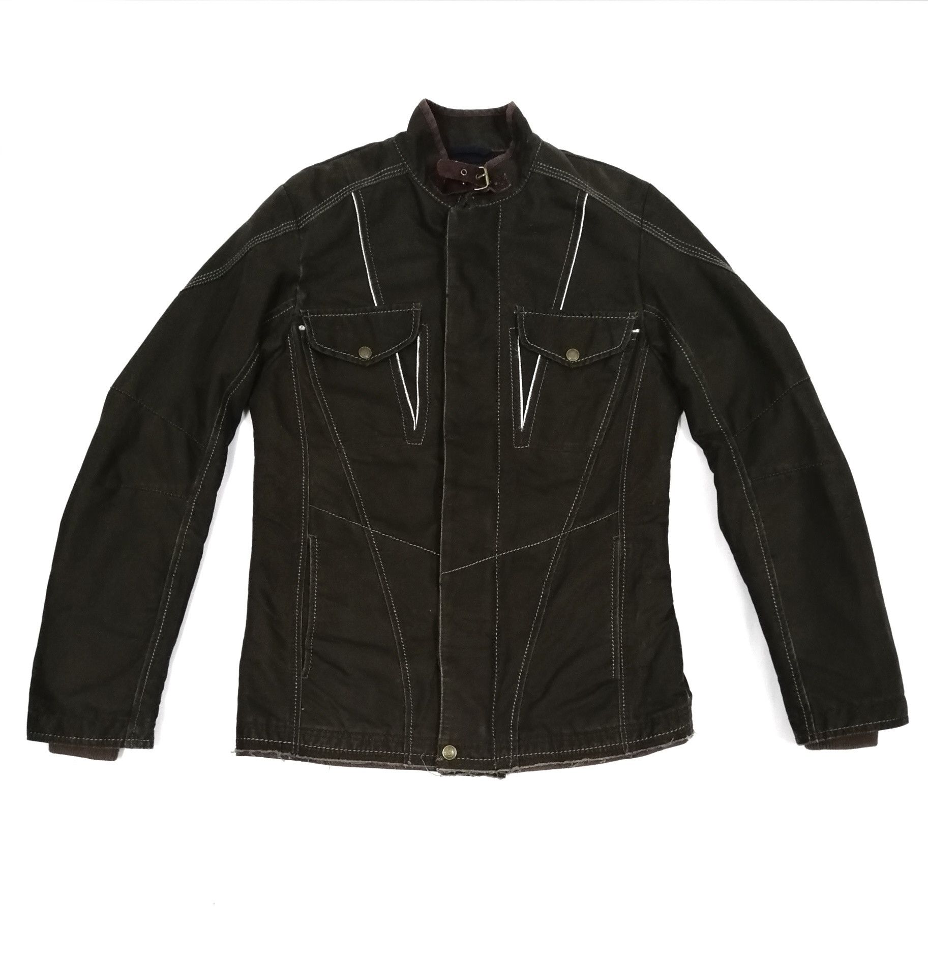 Marithe + Francois Girbaud MFG Bondage Asymmetric Distressed Jacket Size US S / EU 44-46 / 1 - 2 Thumbnail