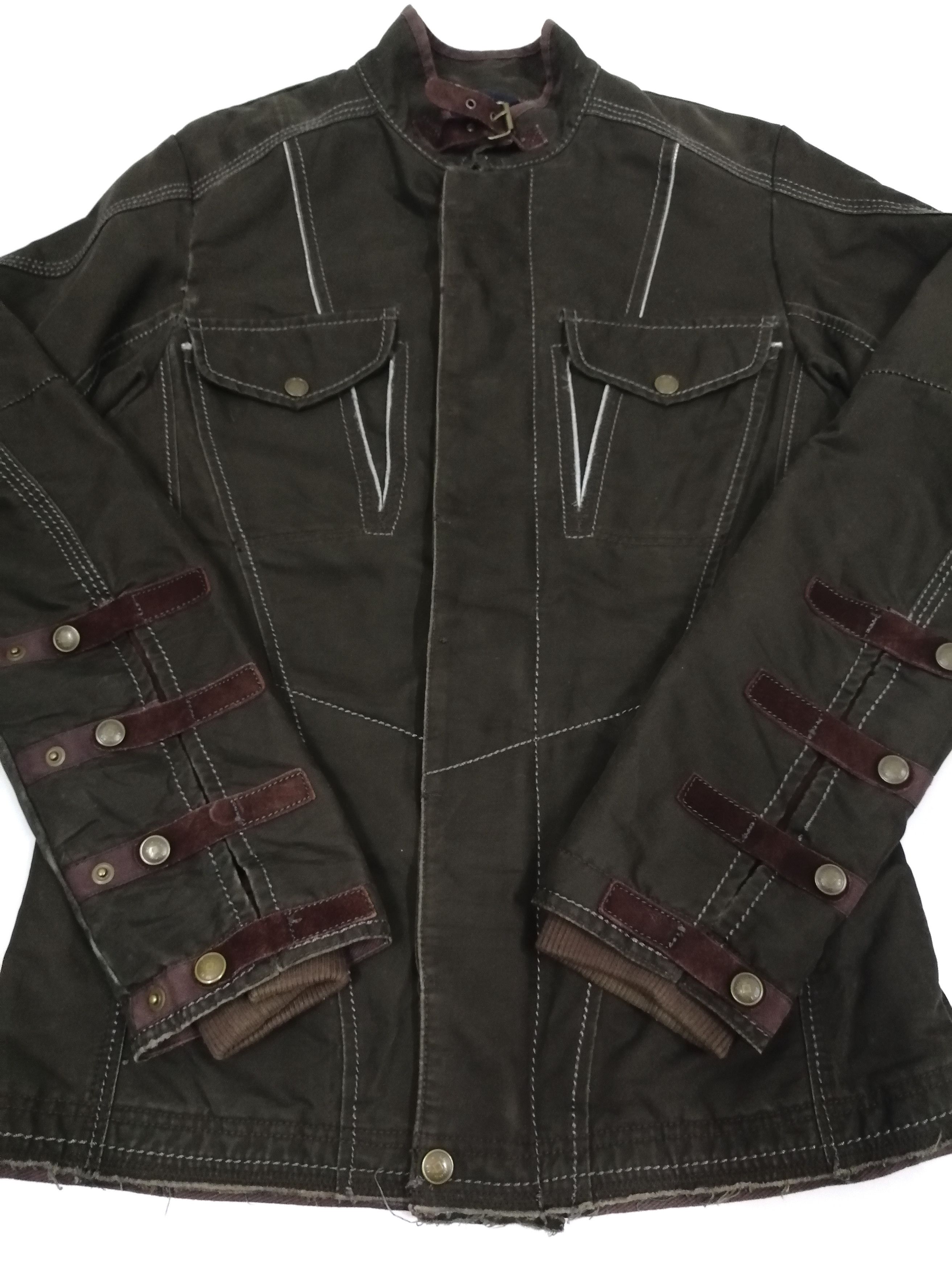 Marithe + Francois Girbaud MFG Bondage Asymmetric Distressed Jacket Size US S / EU 44-46 / 1 - 4 Thumbnail