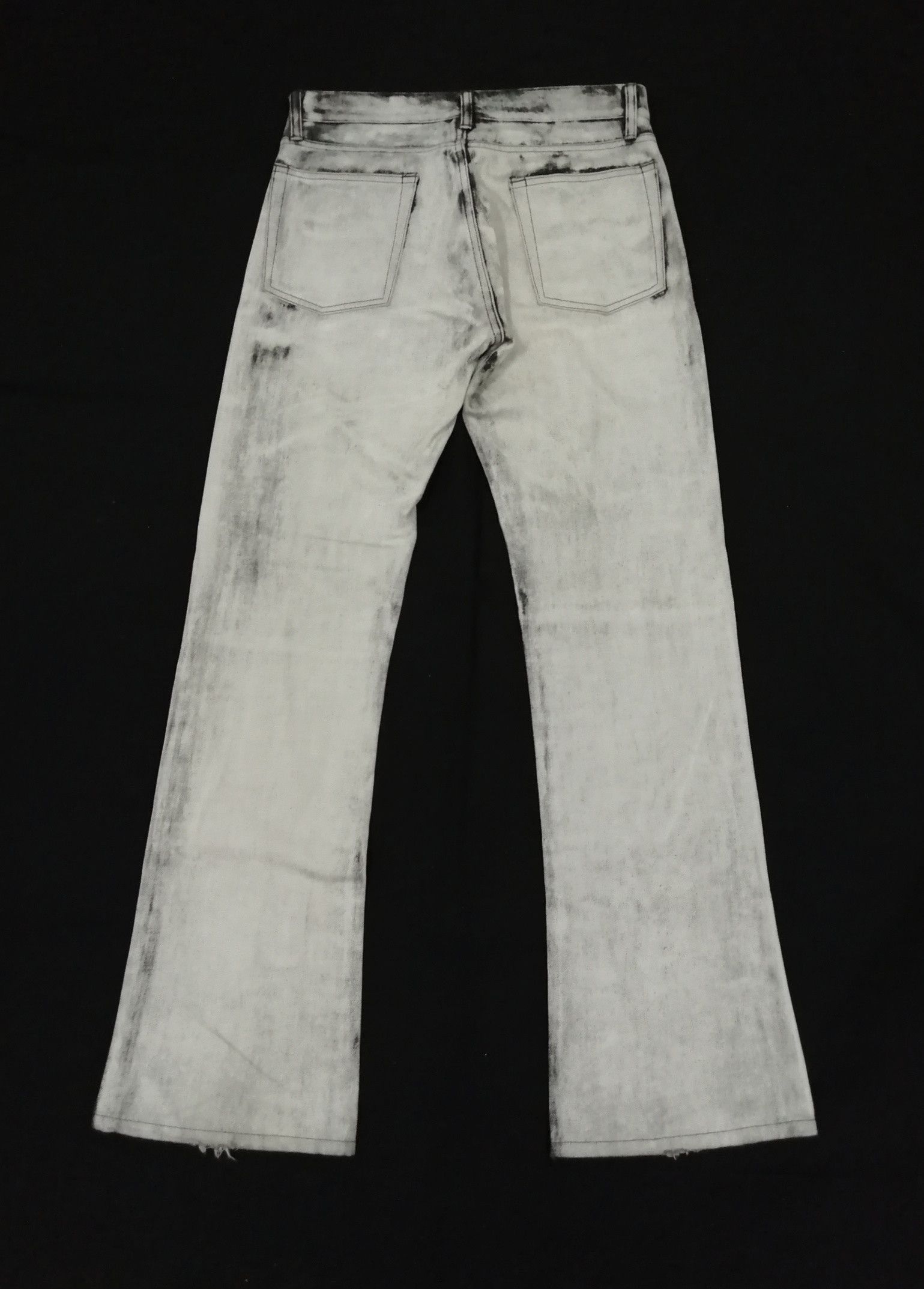 If Six Was Nine × Japanese Brand Japanese EDGE RUPERT Painted Asid Wash Denim Flare Pants Size US 30 / EU 46 - 5 Thumbnail