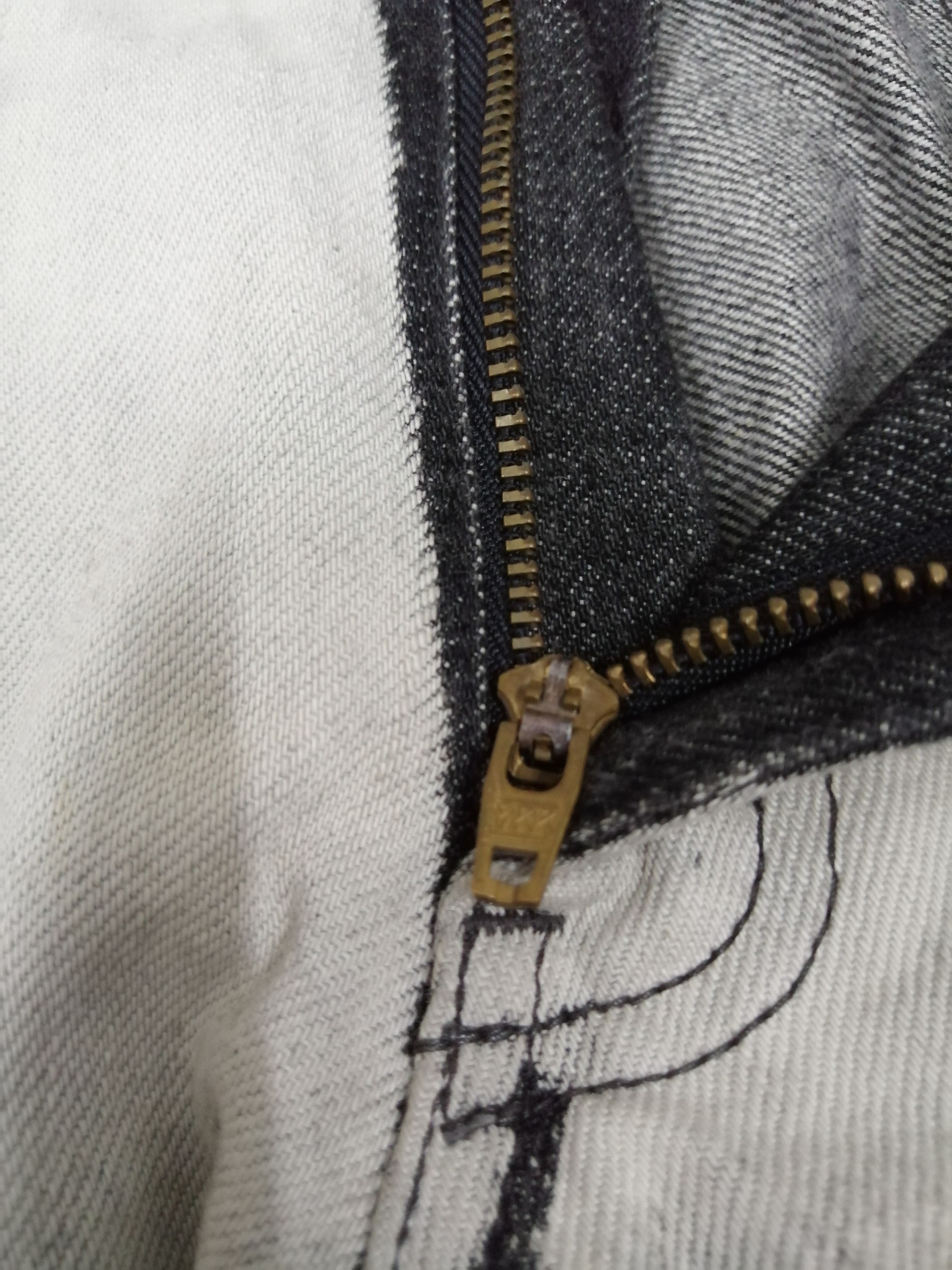 If Six Was Nine × Japanese Brand Japanese EDGE RUPERT Painted Asid Wash Denim Flare Pants Size US 30 / EU 46 - 9 Thumbnail