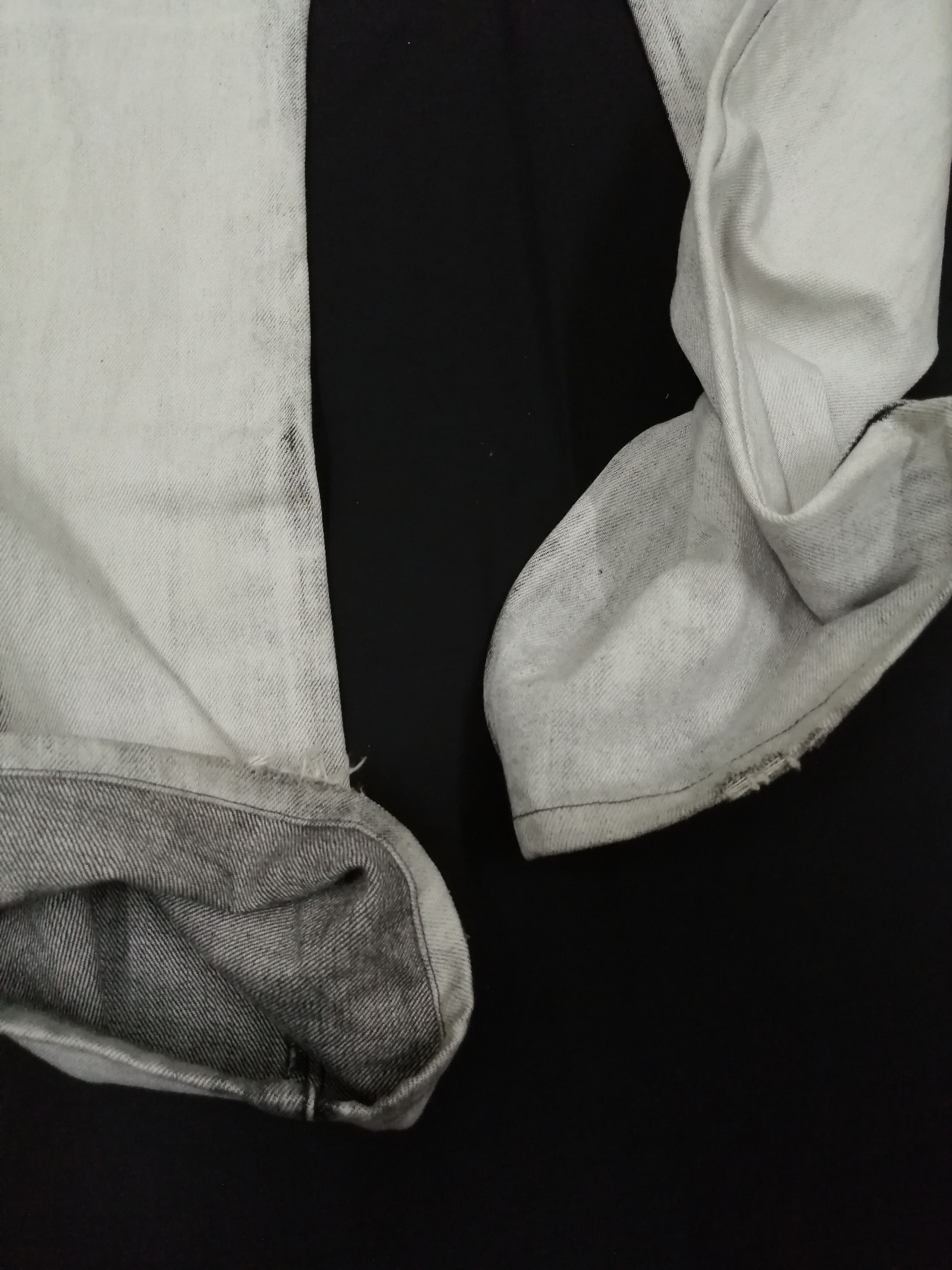 If Six Was Nine × Japanese Brand Japanese EDGE RUPERT Painted Asid Wash Denim Flare Pants Size US 30 / EU 46 - 7 Thumbnail