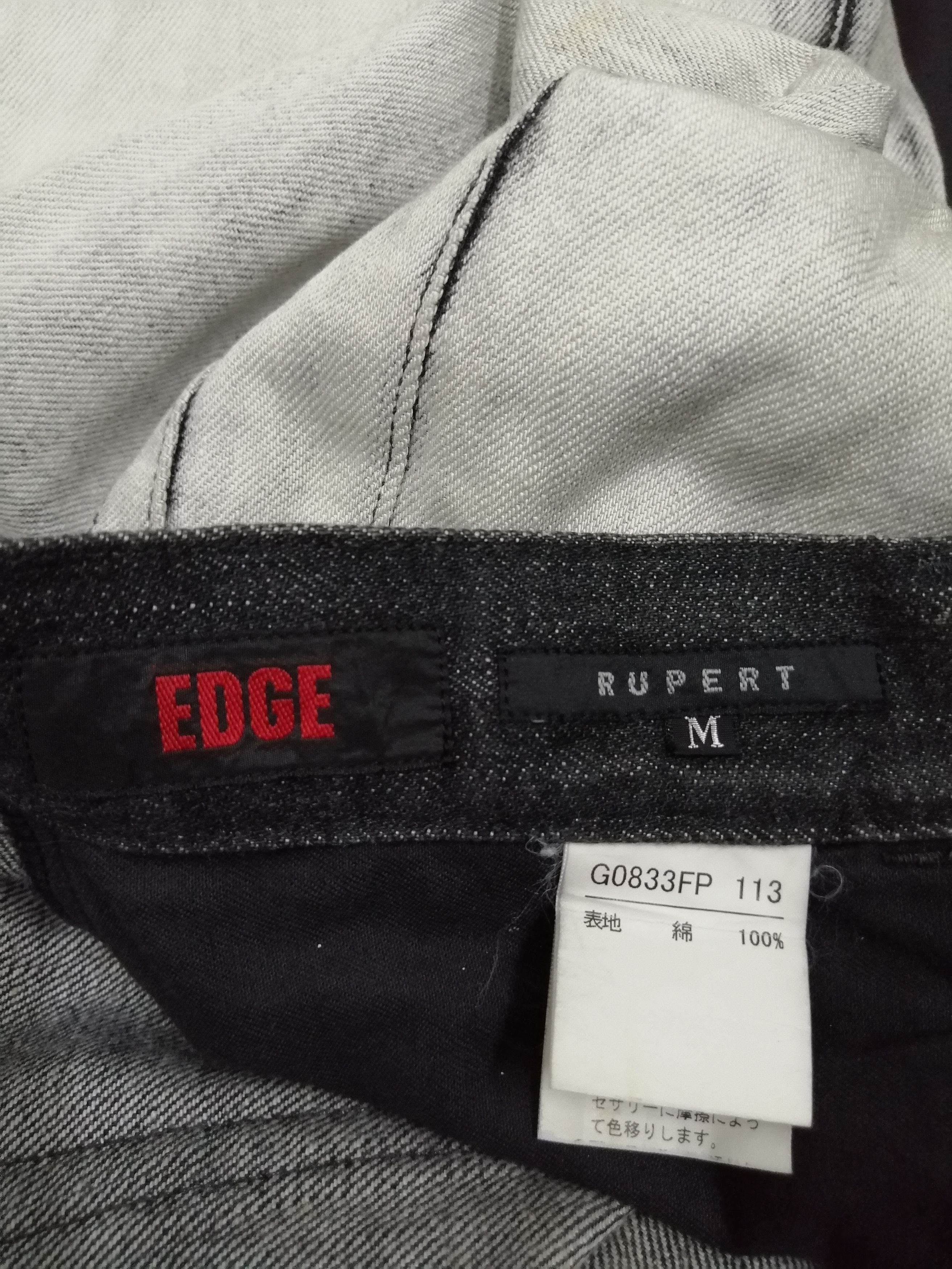 If Six Was Nine × Japanese Brand Japanese EDGE RUPERT Painted Asid Wash Denim Flare Pants Size US 30 / EU 46 - 8 Thumbnail