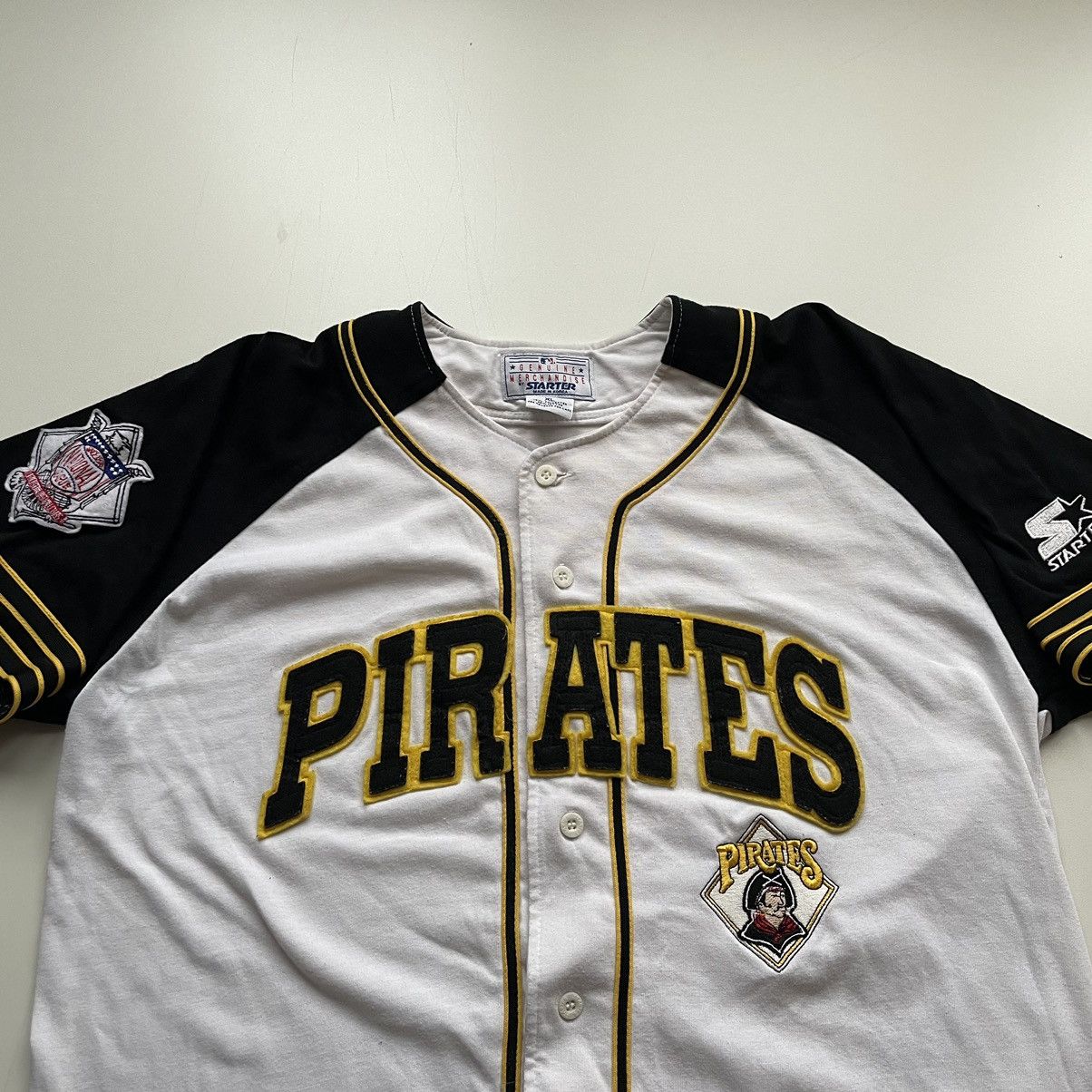 MLB × Starter × Vintage Vintage 90s Pittsburgh Pirates Embroidered Starter Jersey XL Size US M / EU 48-50 / 2 - 2 Thumbnail