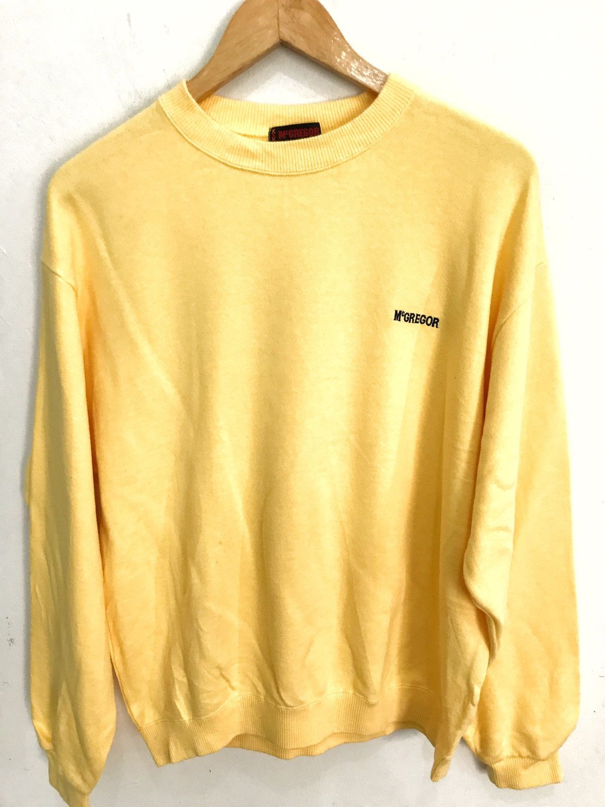 McGregor Vintage Made In Japan Mcgregor Yellow Crewneck Sweatshirt Size US M / EU 48-50 / 2 - 2 Thumbnail