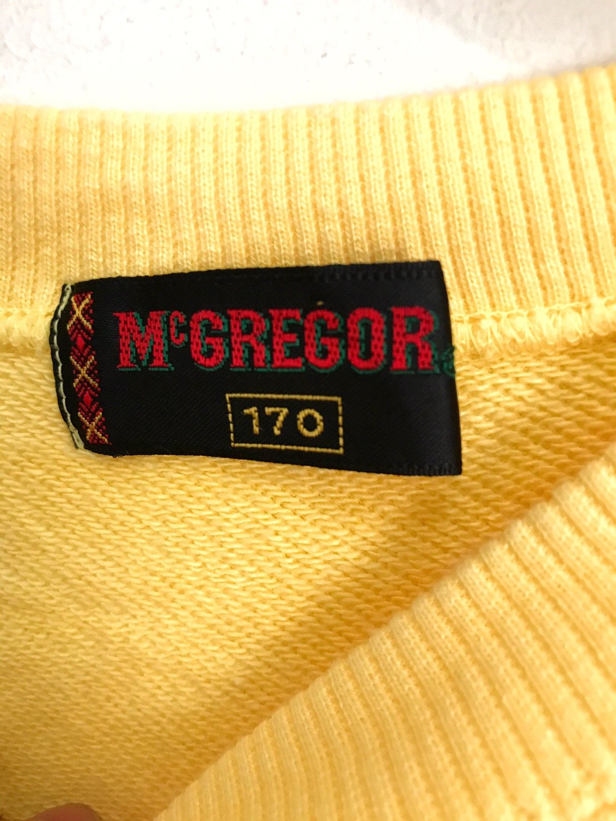 McGregor Vintage Made In Japan Mcgregor Yellow Crewneck Sweatshirt Size US M / EU 48-50 / 2 - 4 Thumbnail