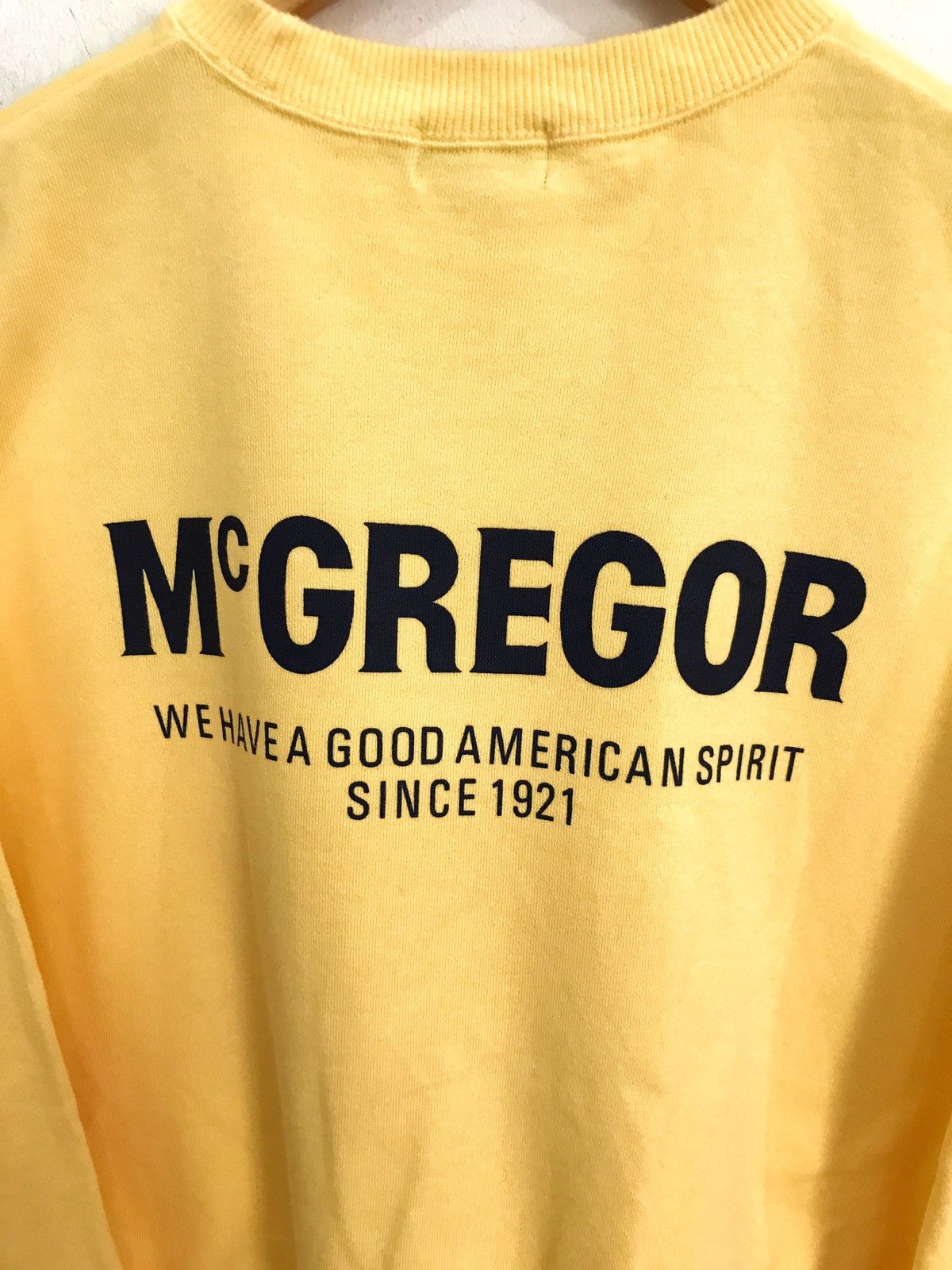 McGregor Vintage Made In Japan Mcgregor Yellow Crewneck Sweatshirt Size US M / EU 48-50 / 2 - 3 Thumbnail