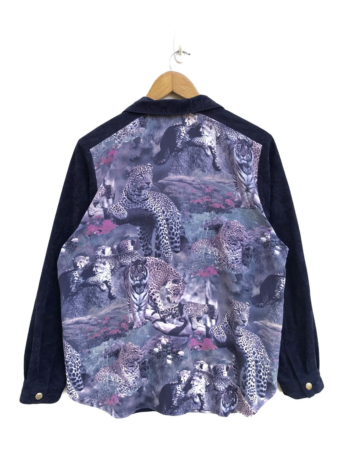 Japanese Brand Japanese Brand Dazur Velvet Safari Animal Print Shirt Size US S / EU 44-46 / 1 - 2 Thumbnail