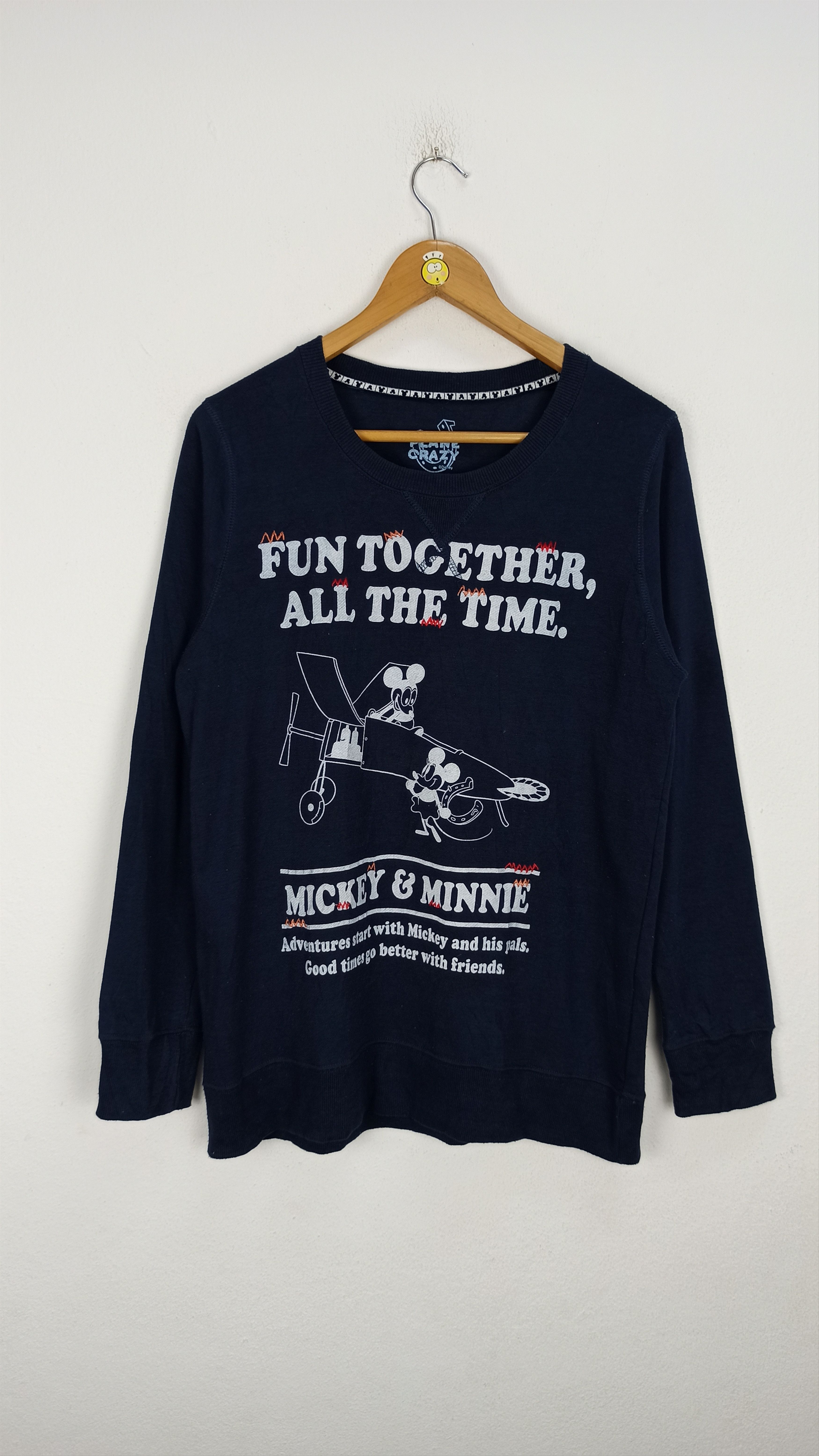 Disney Disney Mickey Mouse "Plane Crazy" Sweatshirt Size US L / EU 52-54 / 3 - 1 Thumbnail
