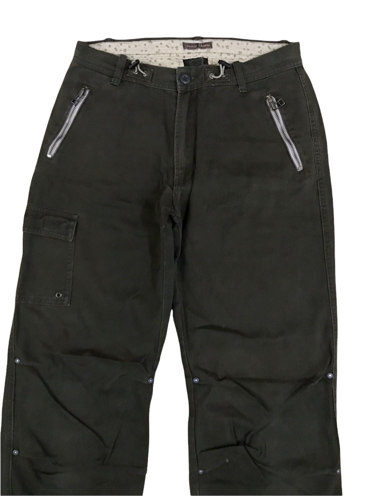 Japanese Brand Japanese Brand Sunny Clouds Green Parachute Tactical Pants Size US 28 / EU 44 - 3 Thumbnail