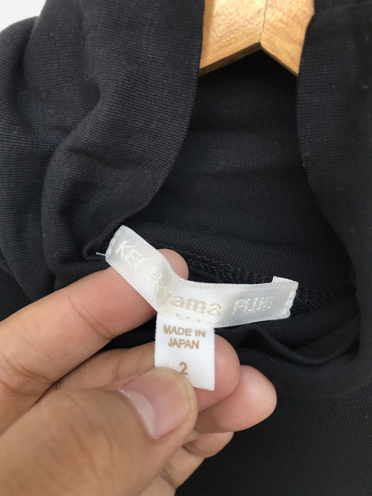 Japanese Brand Japanese Designer Kei Hayama Plus Black LS Turtleneck Size US XS / EU 42 / 0 - 4 Thumbnail