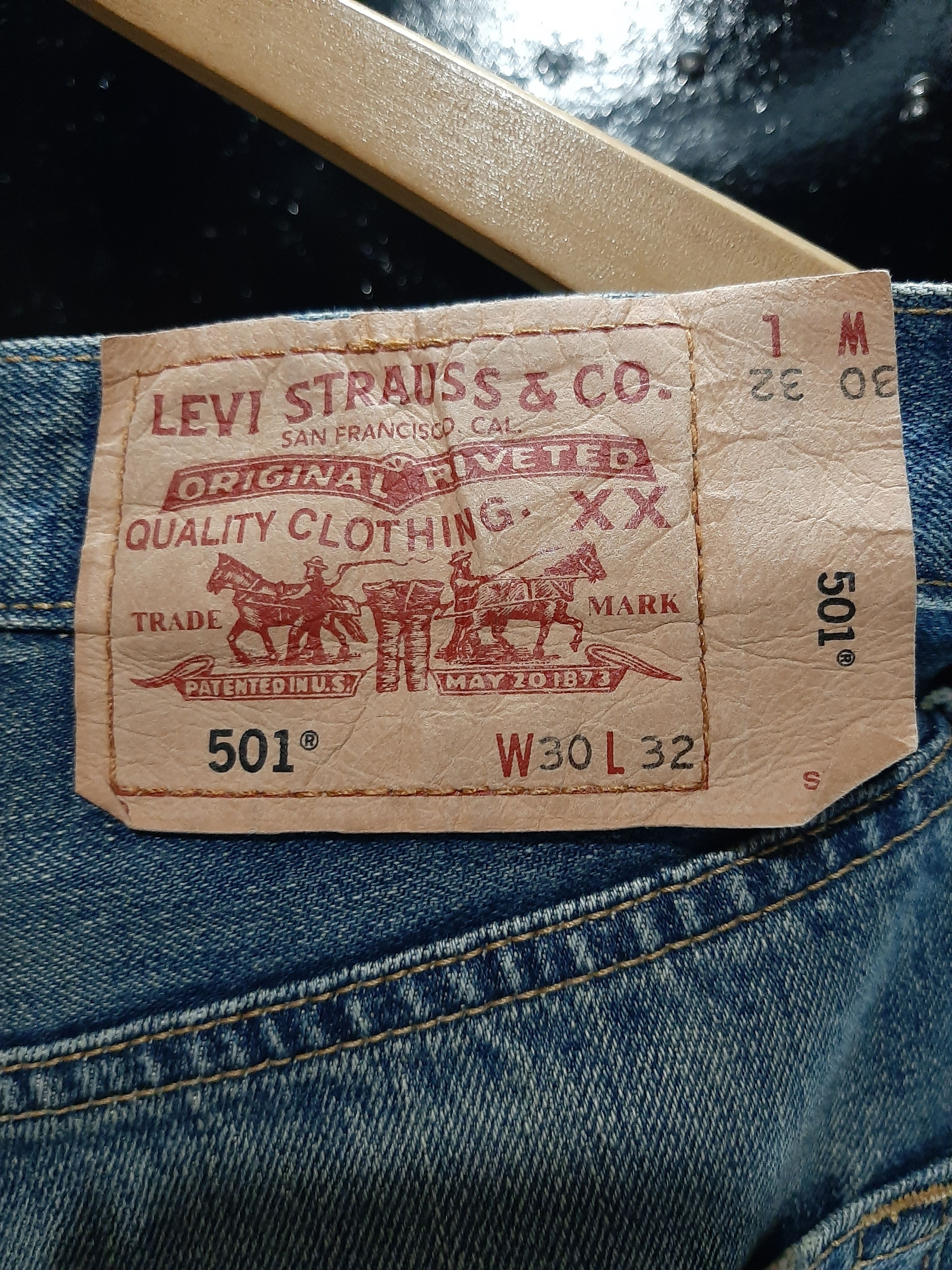 Levi's × Vintage VINTAGE 90s LEVI'S 501 DISTRESSED DENIM NICE STYLE Size US 30 / EU 46 - 4 Thumbnail