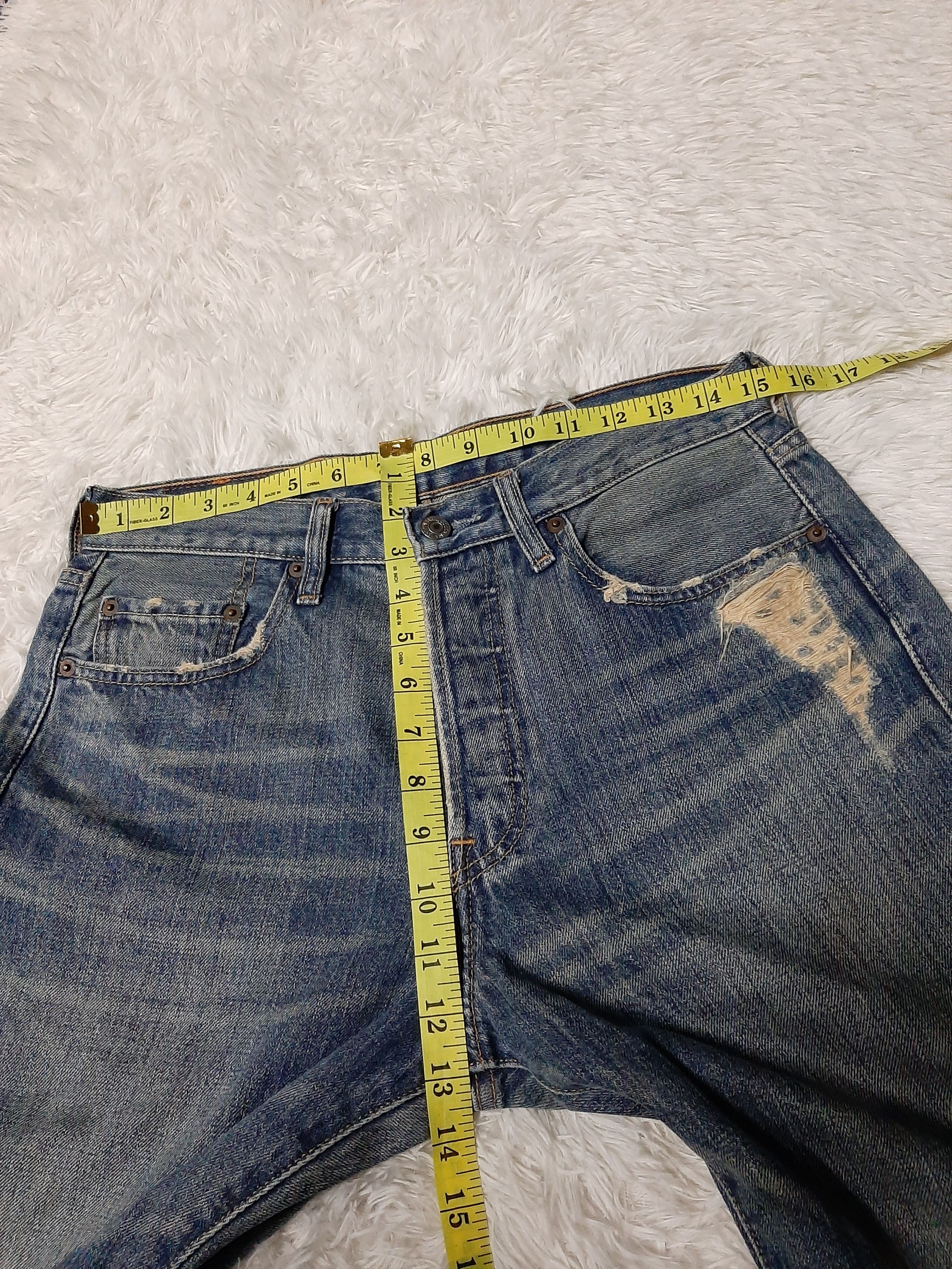 Levi's × Vintage VINTAGE 90s LEVI'S 501 DISTRESSED DENIM NICE STYLE Size US 30 / EU 46 - 19 Thumbnail