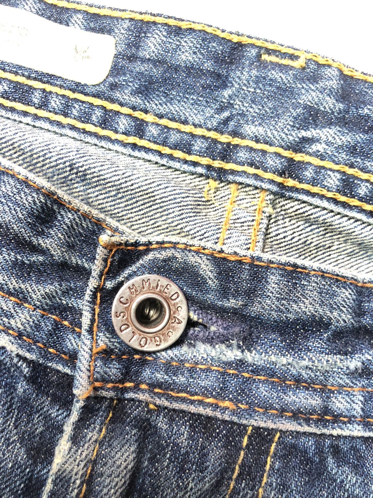 AG Adriano Goldschmied × Designer ADRIANO GOLDSCHMIED DISSTRESSED BLUE WASH DENIM Size US 32 / EU 48 - 7 Thumbnail
