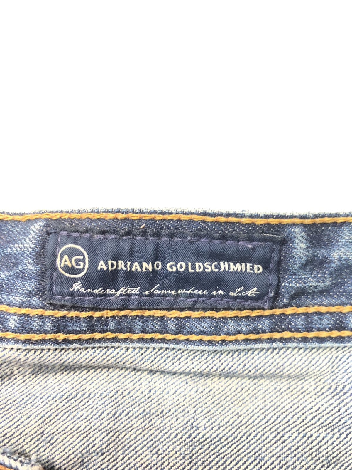 AG Adriano Goldschmied × Designer ADRIANO GOLDSCHMIED DISSTRESSED BLUE WASH DENIM Size US 32 / EU 48 - 9 Thumbnail