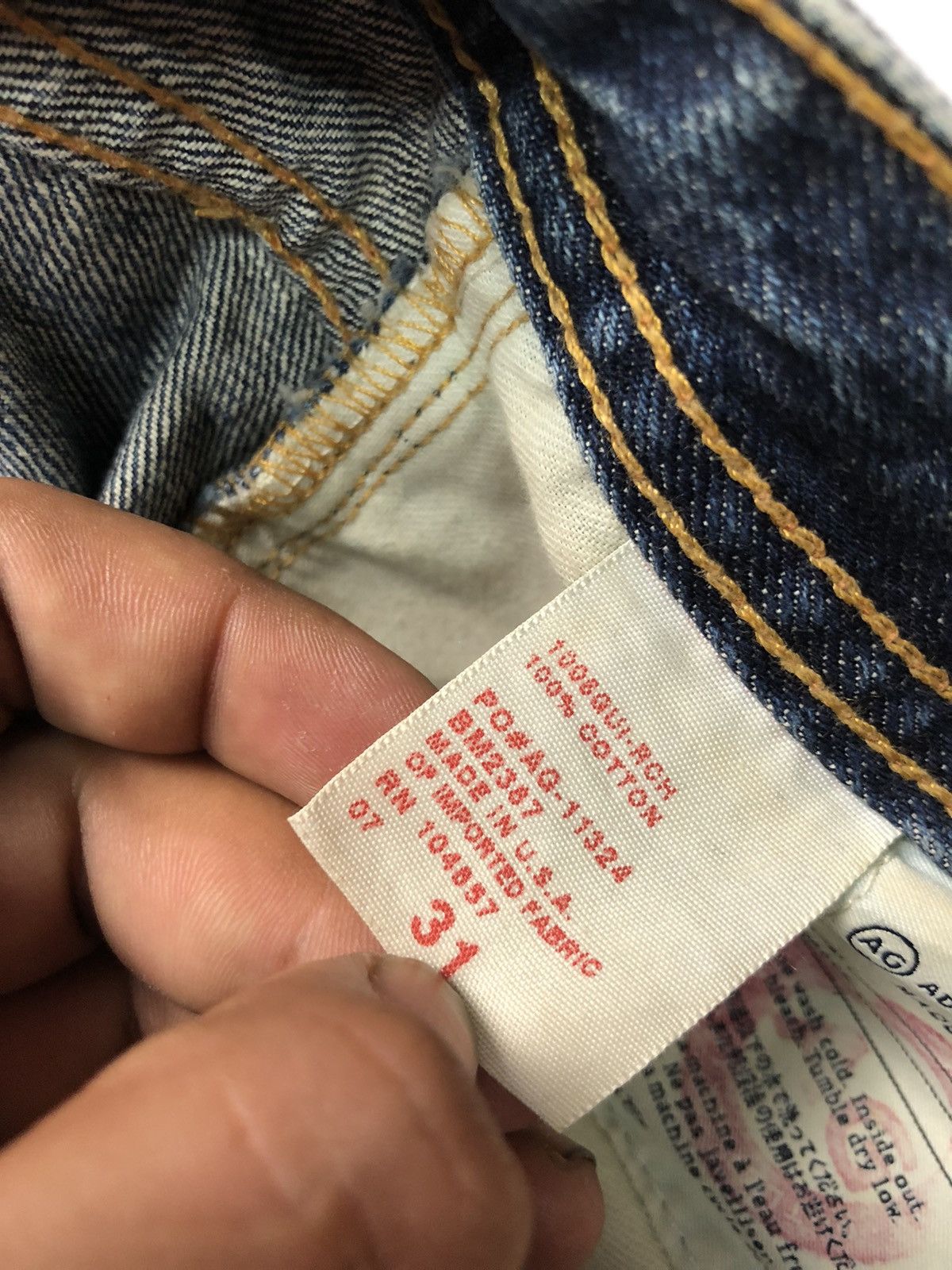 AG Adriano Goldschmied × Designer ADRIANO GOLDSCHMIED DISSTRESSED BLUE WASH DENIM Size US 32 / EU 48 - 12 Thumbnail