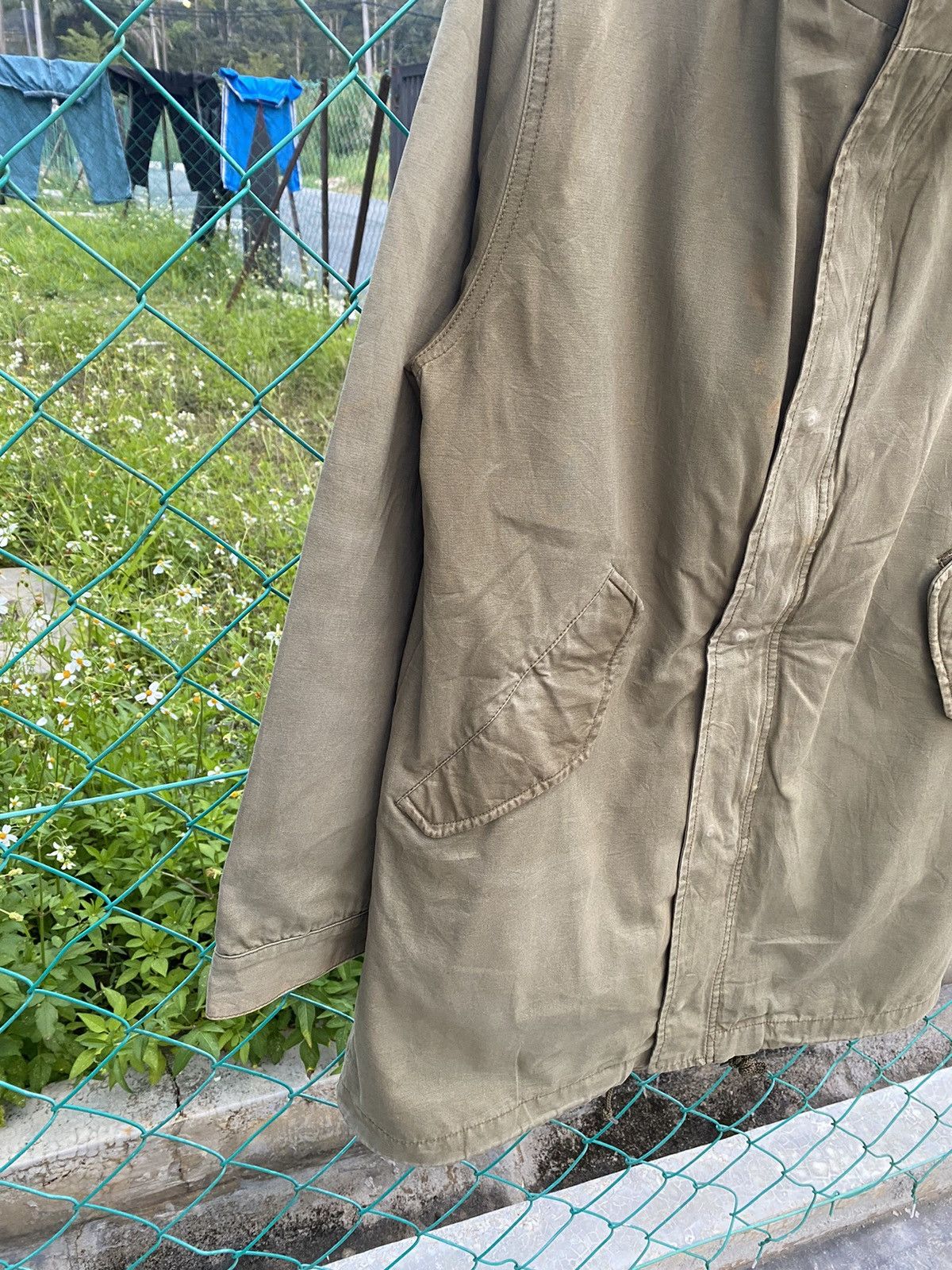 Japanese Brand Back Number M51 Sun Faded Fishtail Parka Size US M / EU 48-50 / 2 - 3 Thumbnail