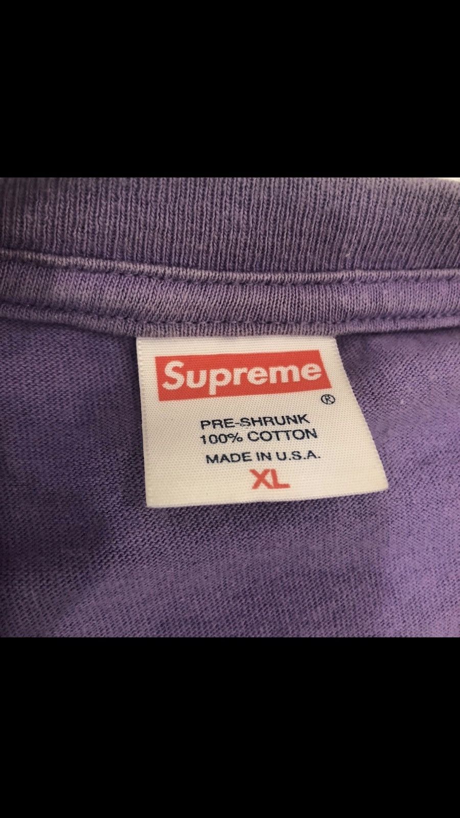 Supreme Yellow on Purple Box Logo Tee Size US XL / EU 56 / 4 - 8 Thumbnail