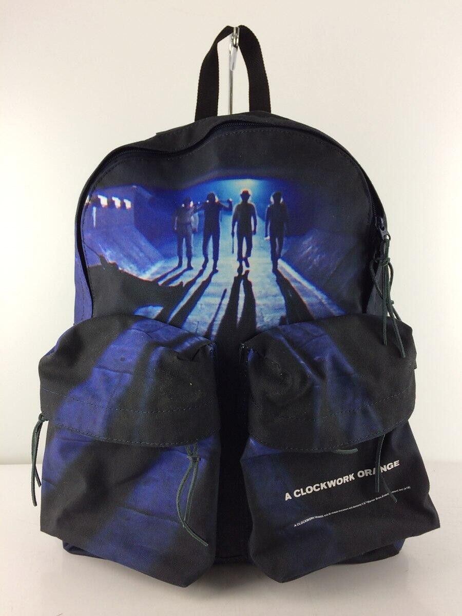 image of Undercover Aw19 A Clockwork Orange Printed Backpack in Blue, Men's