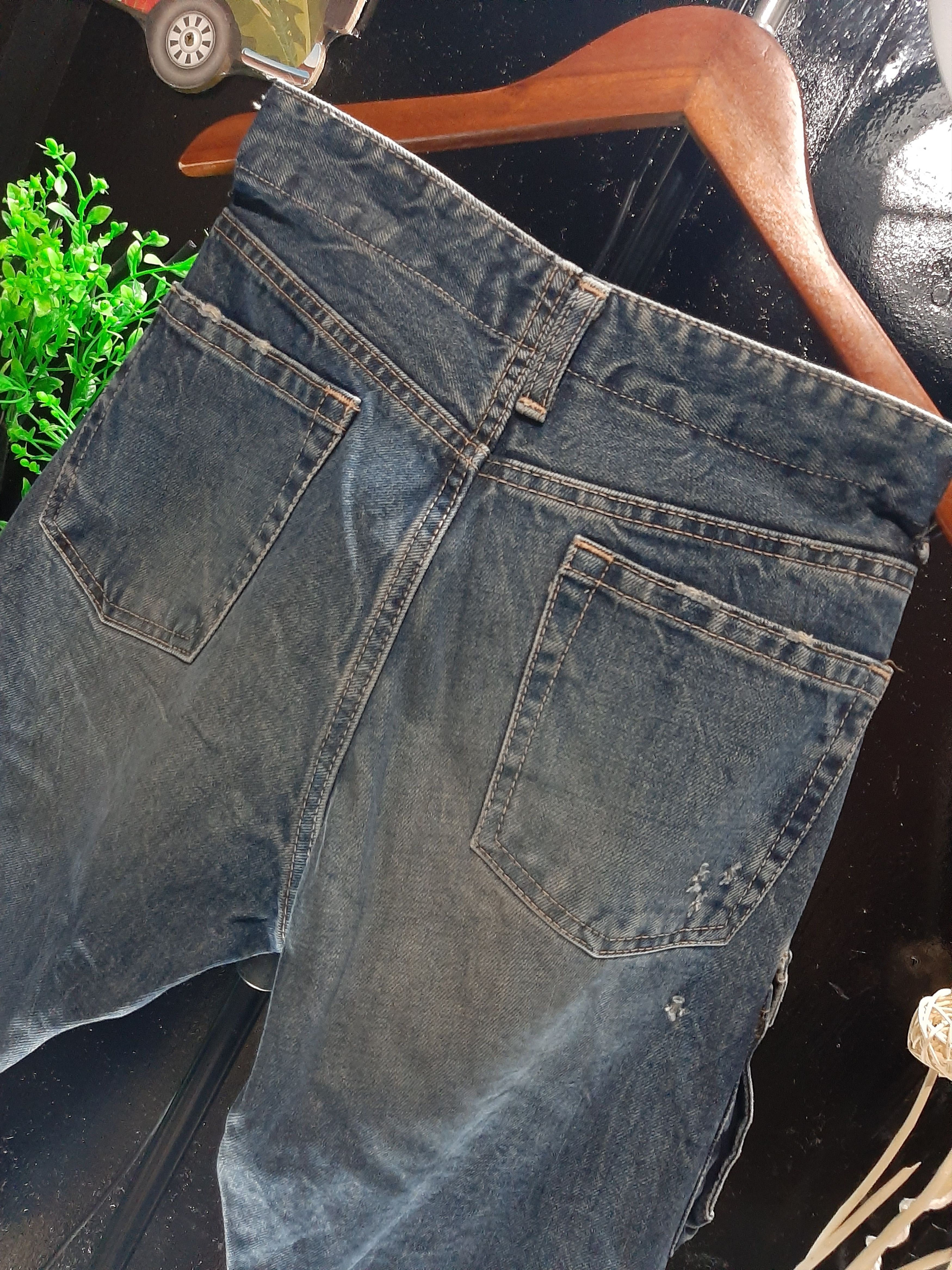 Blue Blue Japan BLUE JAPAN 🇯🇵 DISTRESED SIDE POCKET CARGO DENIM STYLE Size US 30 / EU 46 - 9 Thumbnail